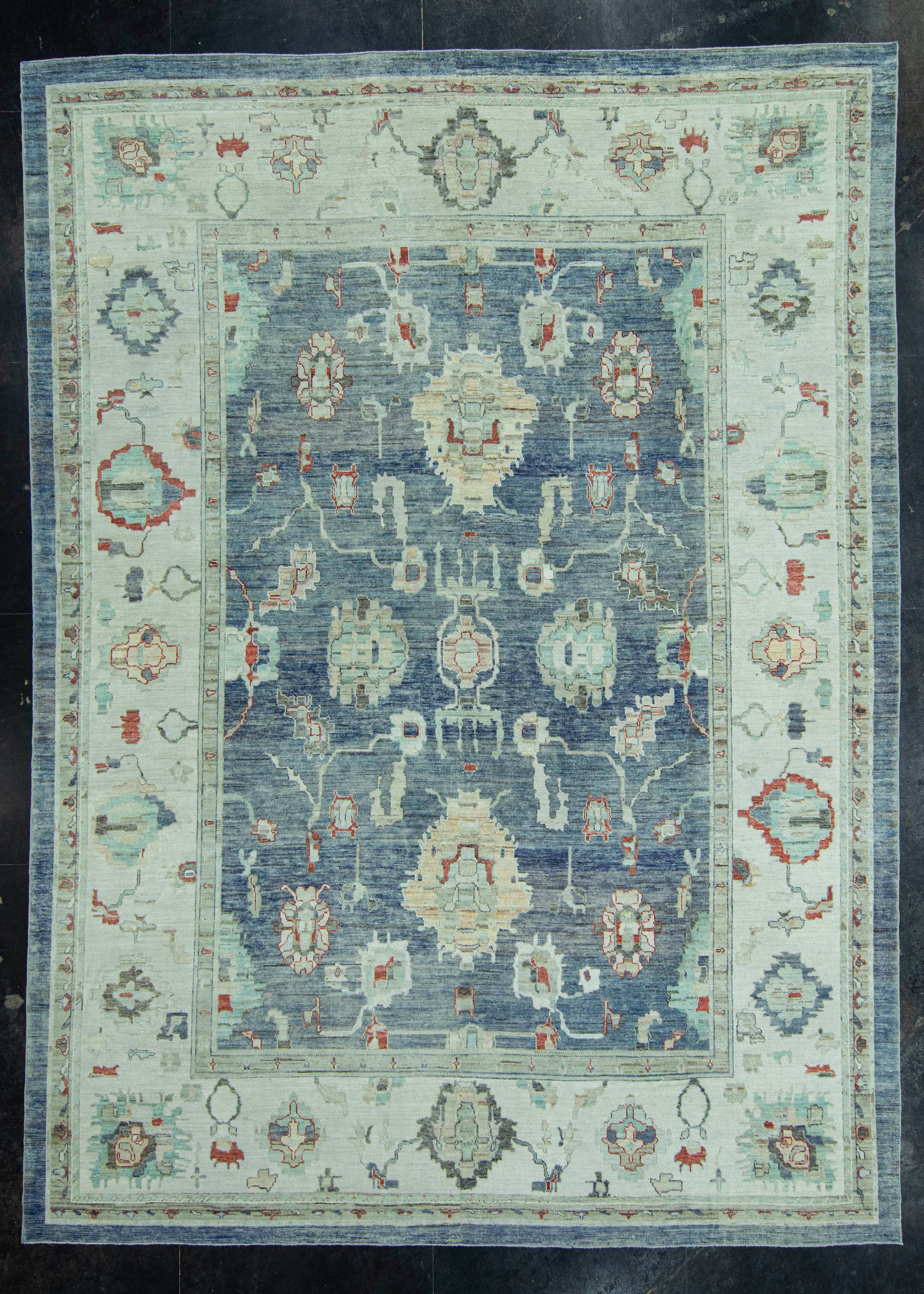 Turkish Oushak Old Wool Rug  10'4" x 14'2" #30138