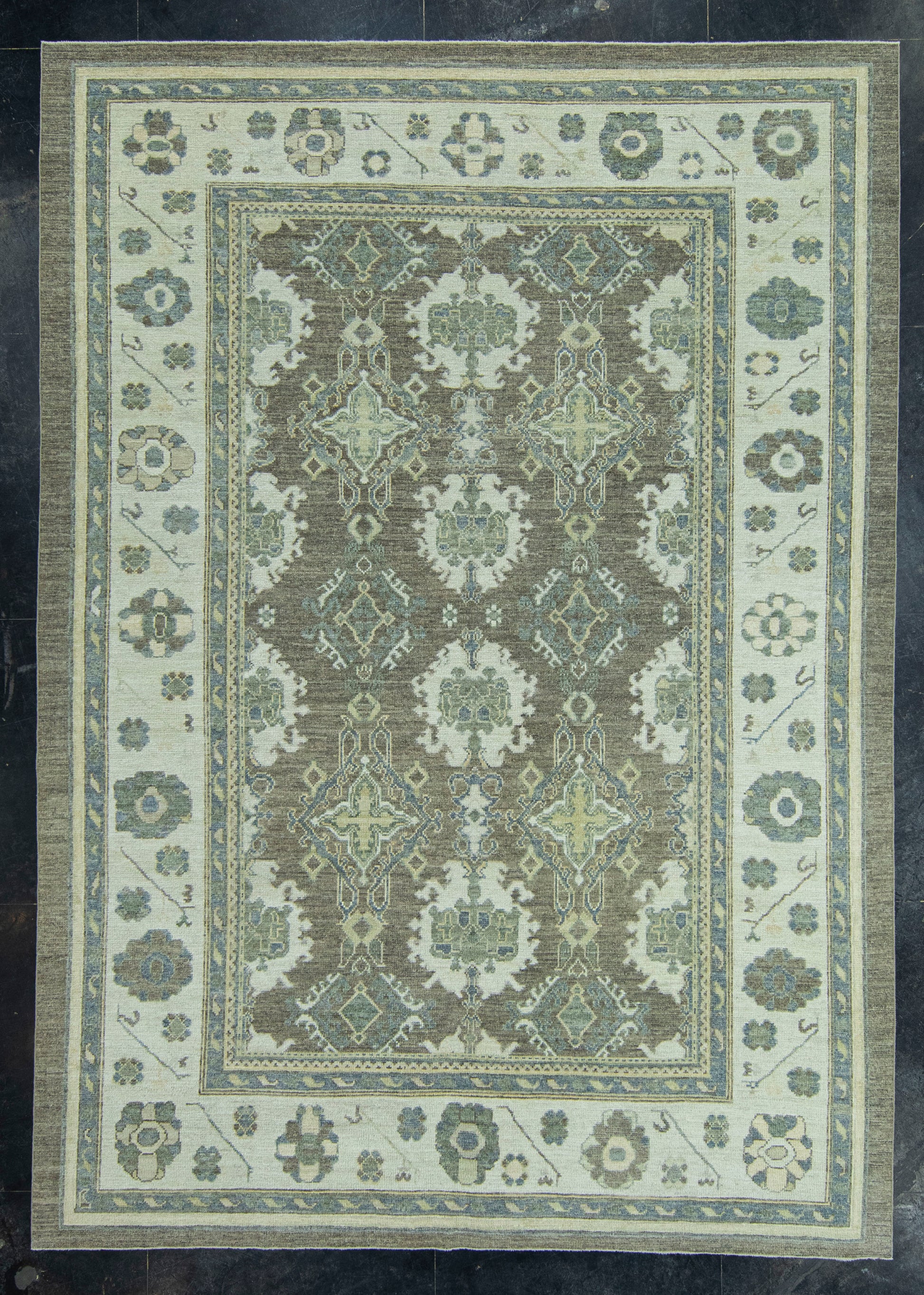 Turkish Oushak Rug 9' x 12'7" #19395
