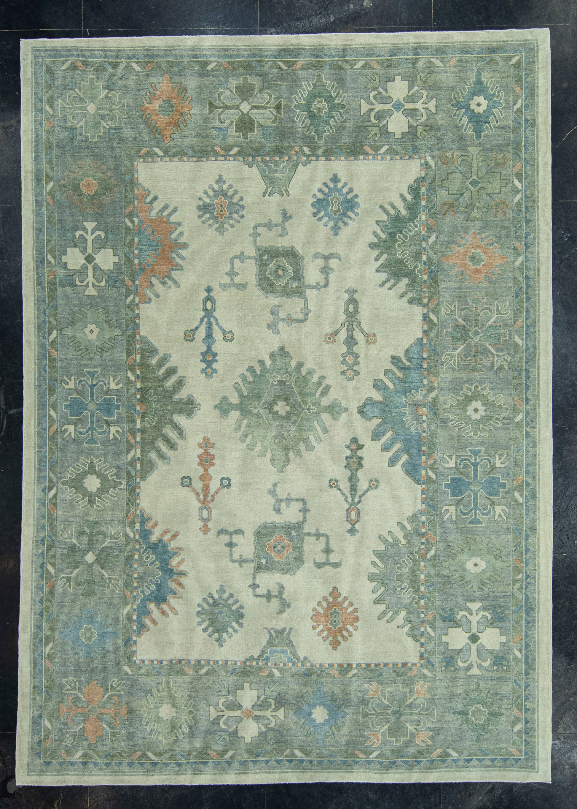 Turkish Oushak Rug 9' x 12'8" #19231