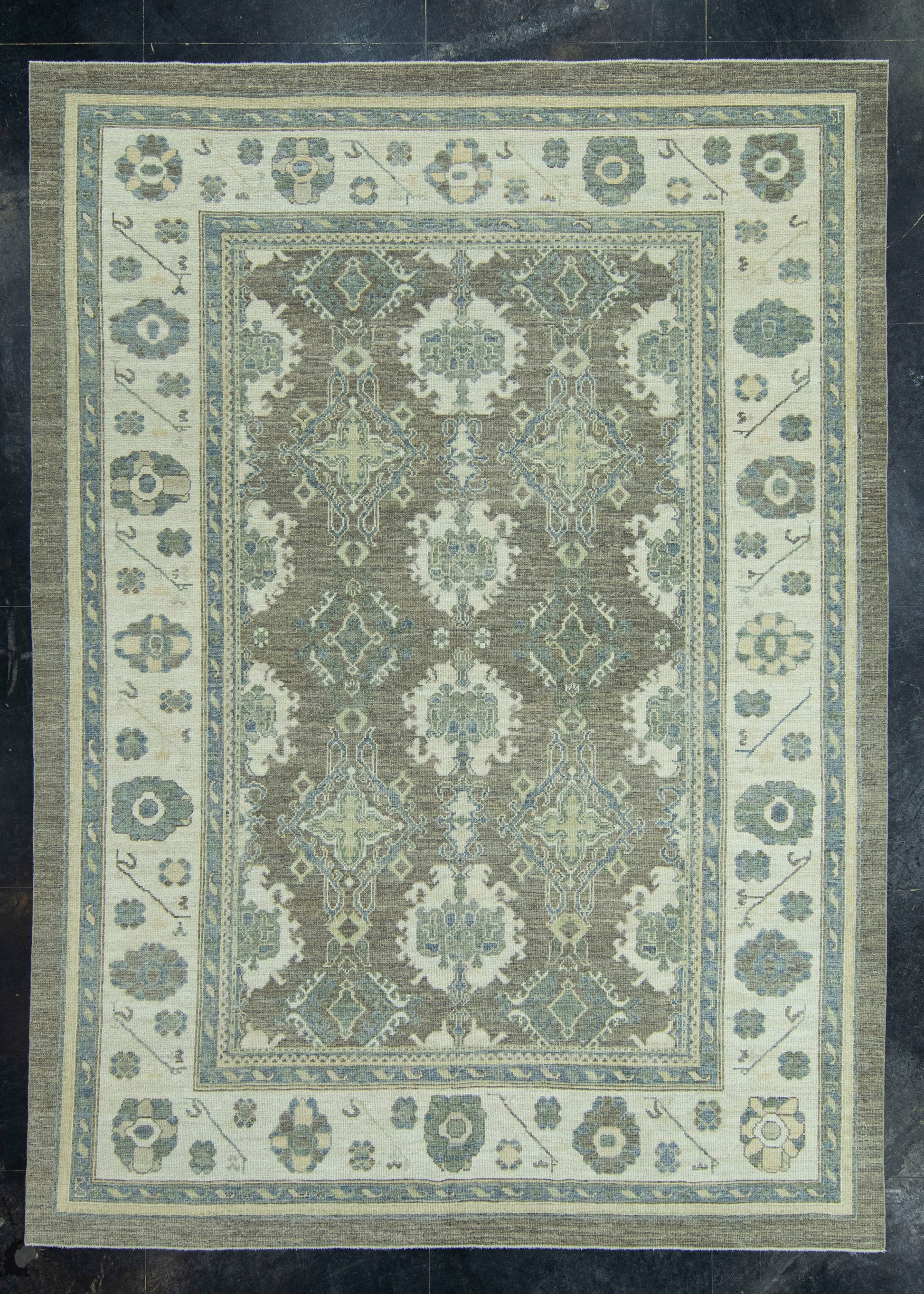 Turkish Oushak Rug 9'2" x 12'6" #19364