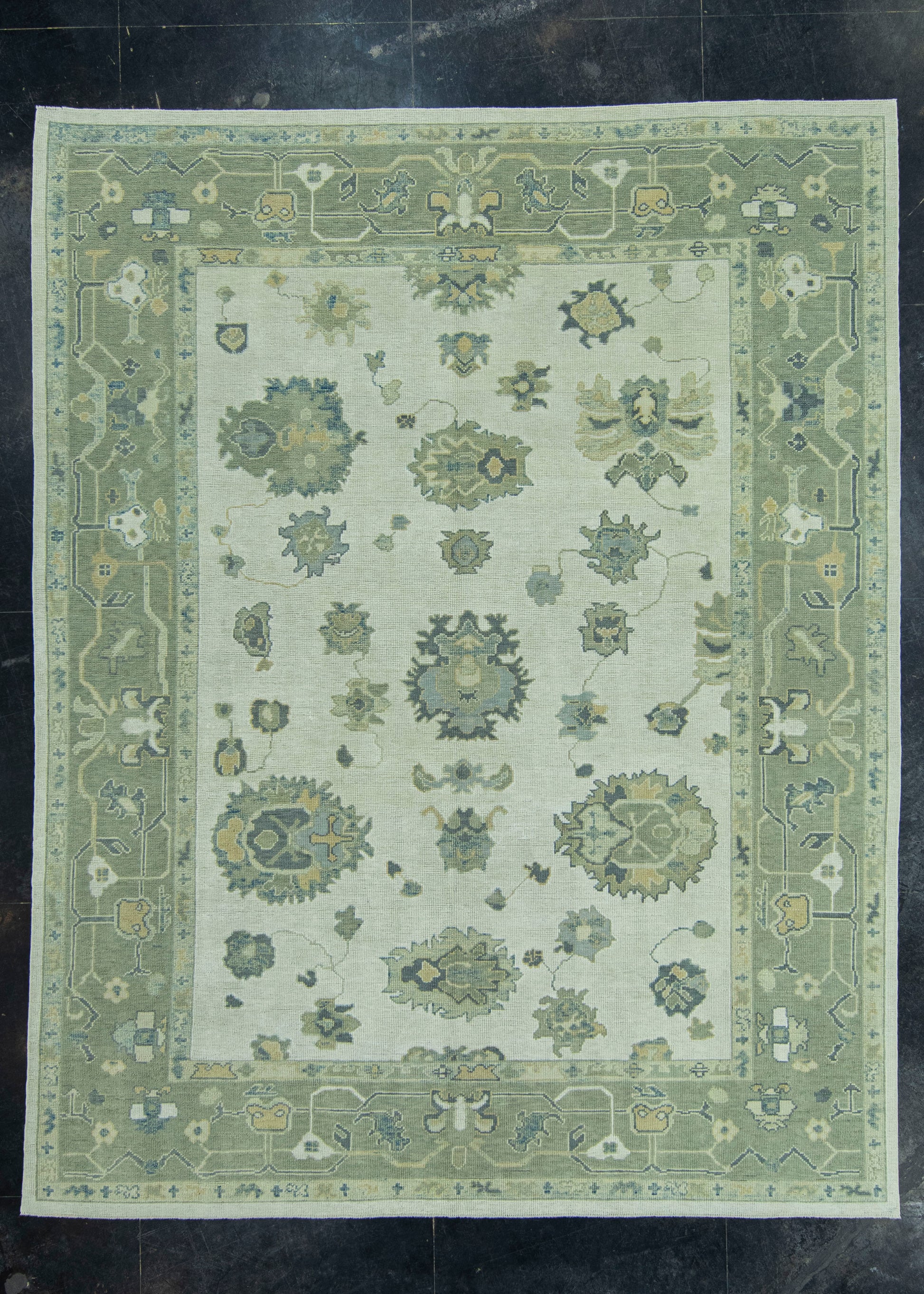 Turkish Oushak Rug 8'10" x 11'4" #19142