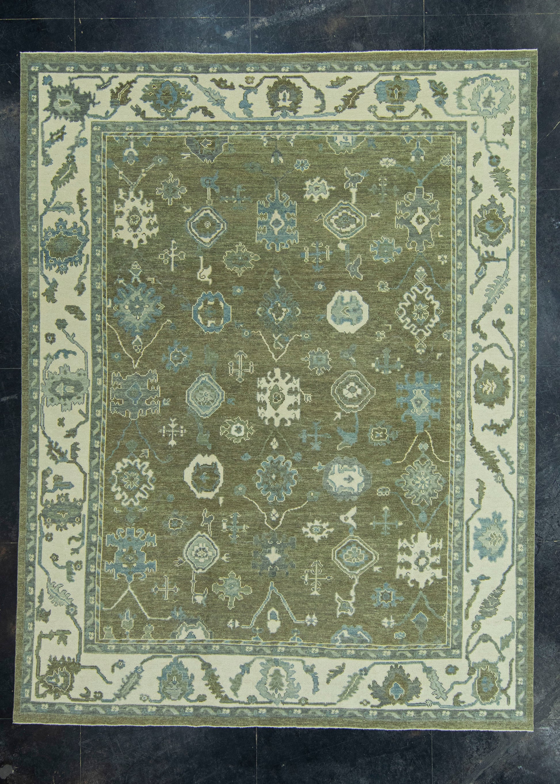 Turkish Oushak Rug 8'10" x 11'6" #19081