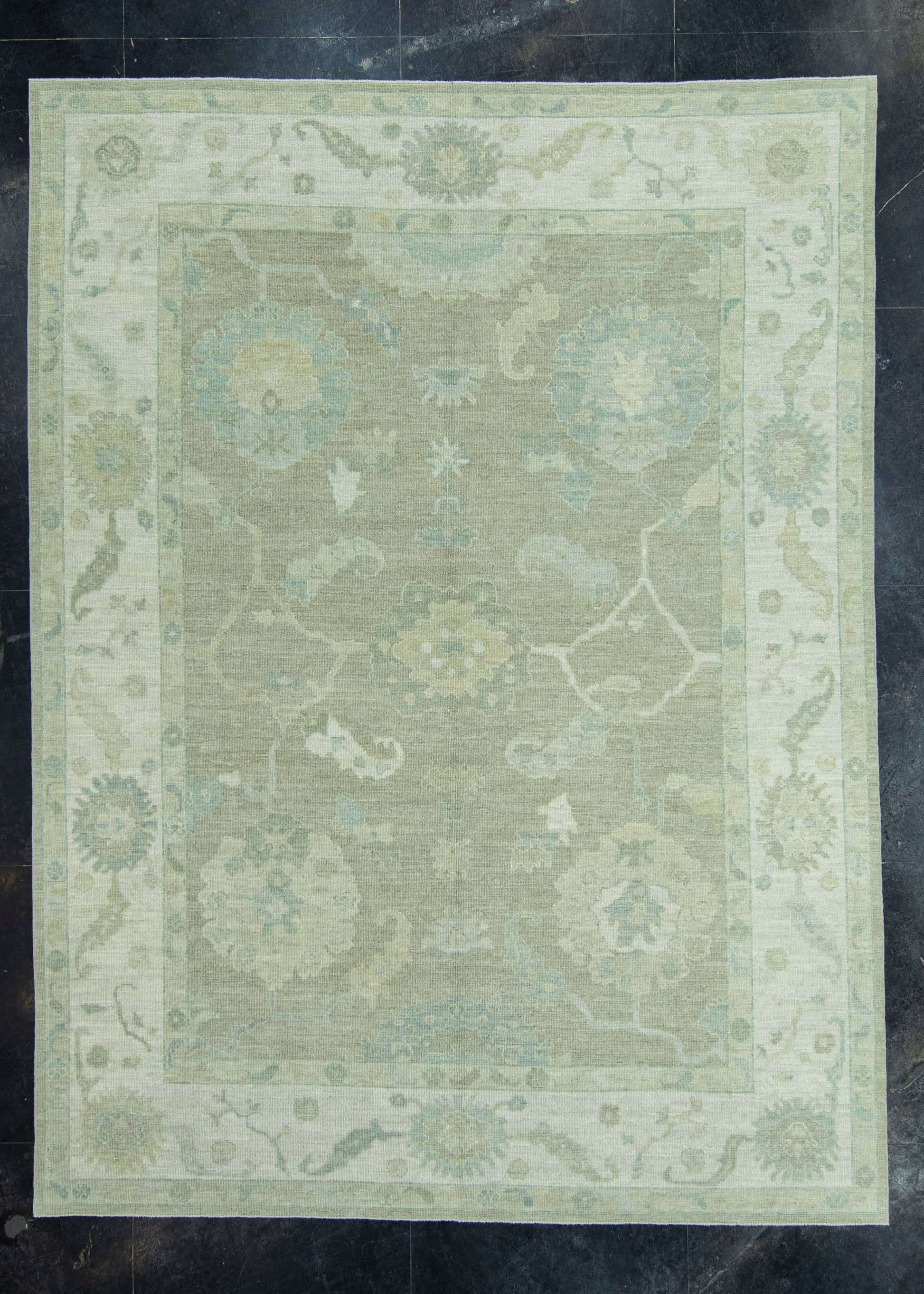 Turkish Oushak Rug 9'2" x 12'4" #19424