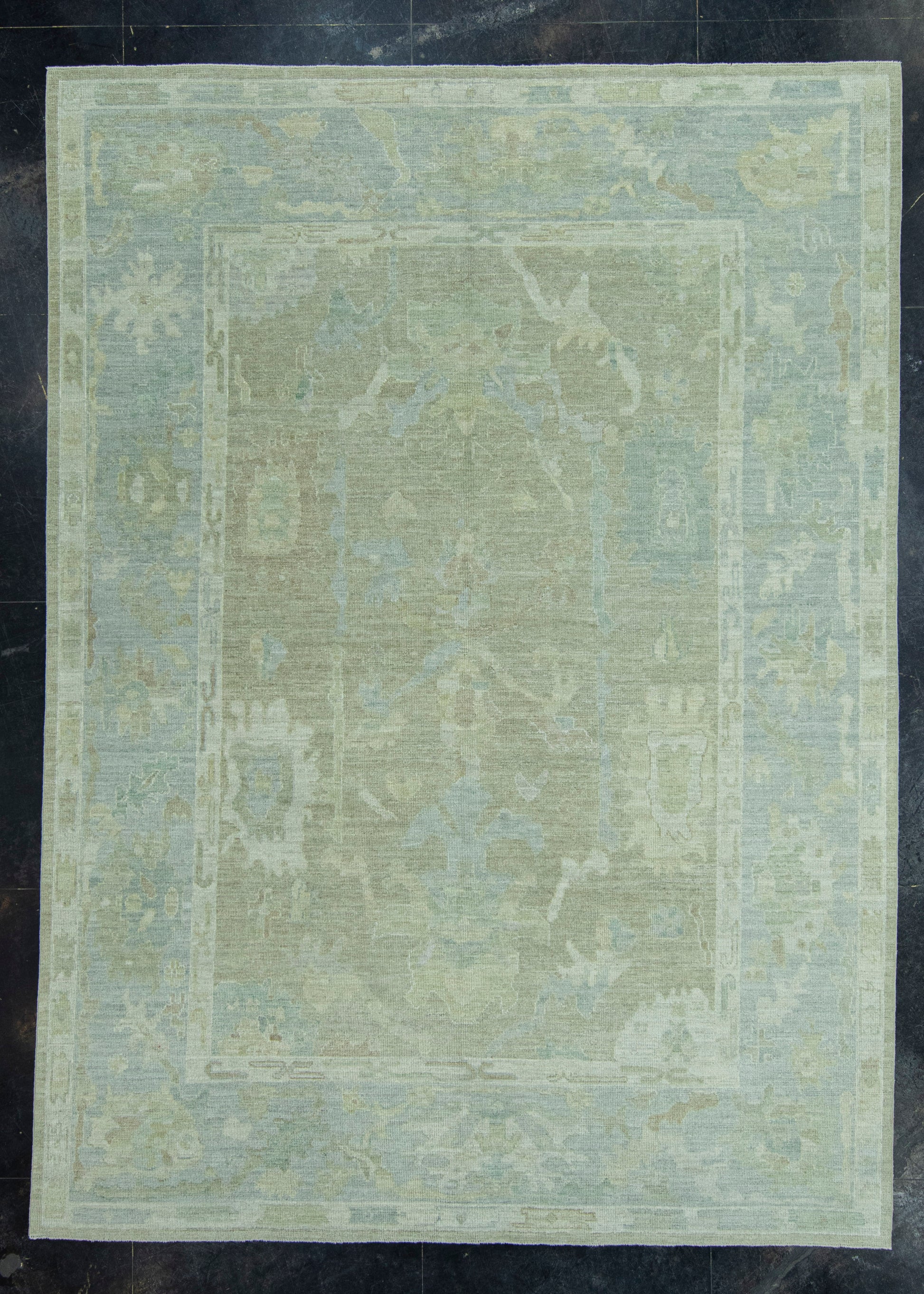 Turkish Oushak Rug 8'10" x 12'2" #19365