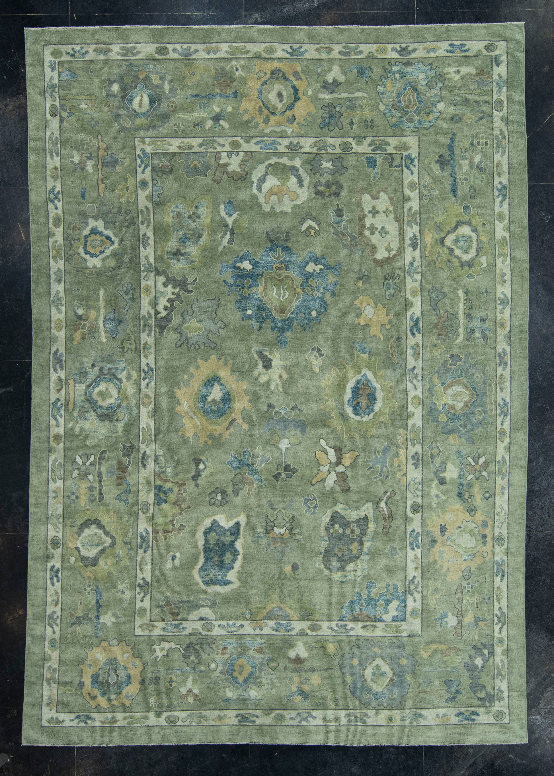 Turkish Oushak Rug 8'7" x 12'2" #19031