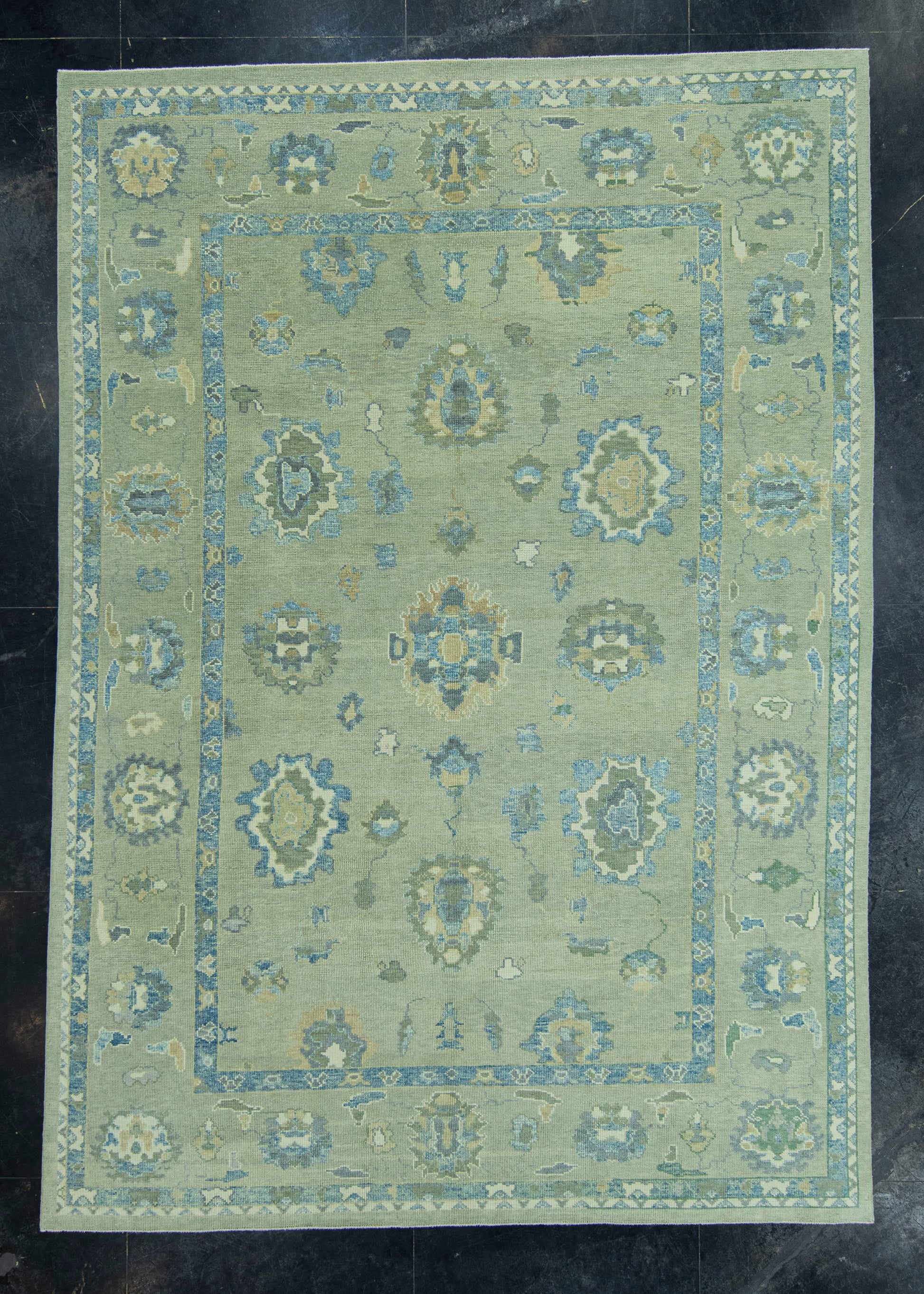 Turkish Oushak Rug 8'6" x 12'4" #19183