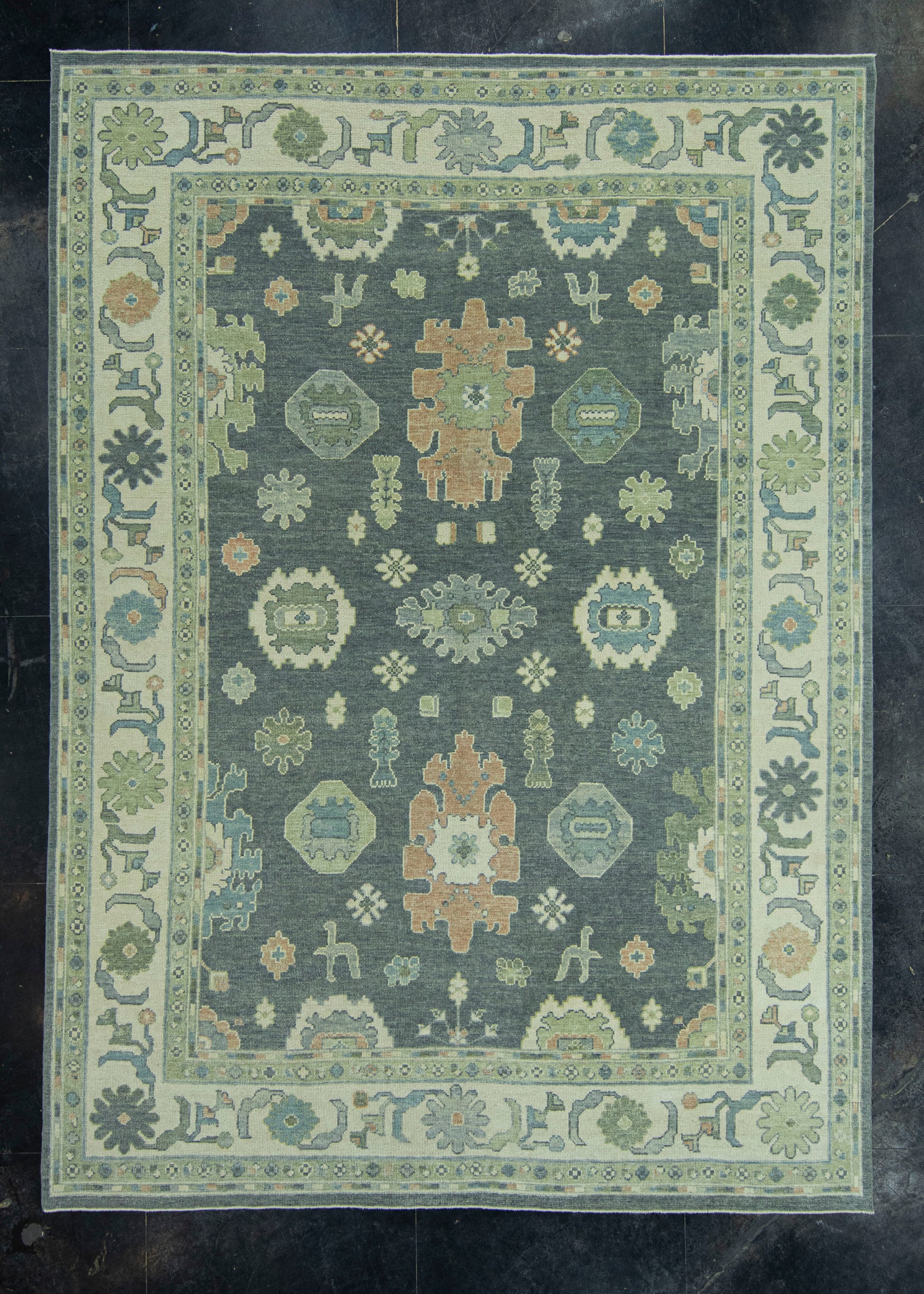 Turkish Oushak Rug 9'2" x 12'10" #19222