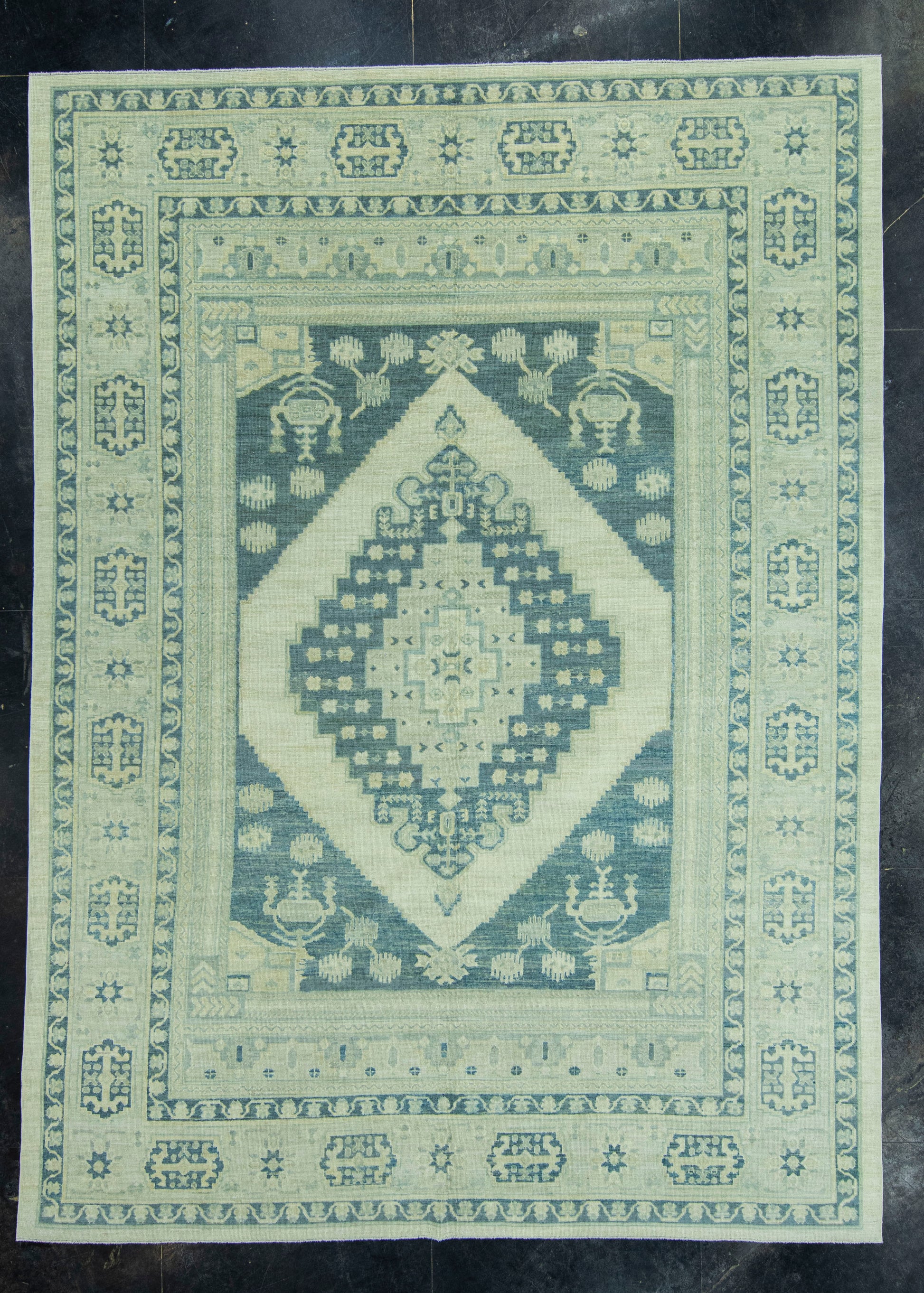 Turkish Oushak Antique Look Rug 9'6" x 13' #20082