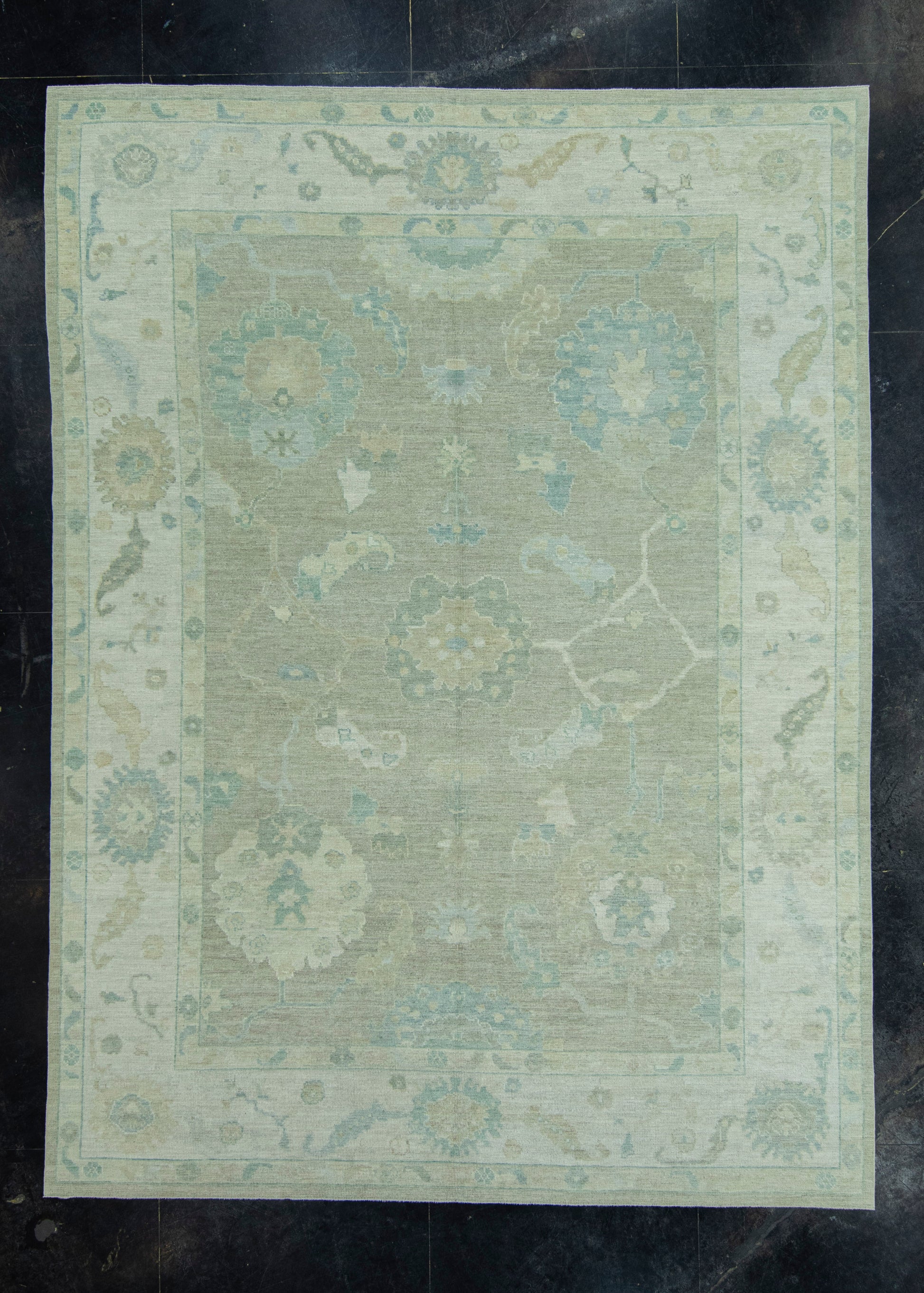 Turkish Oushak Rug 9'2" x 12'5" #19354