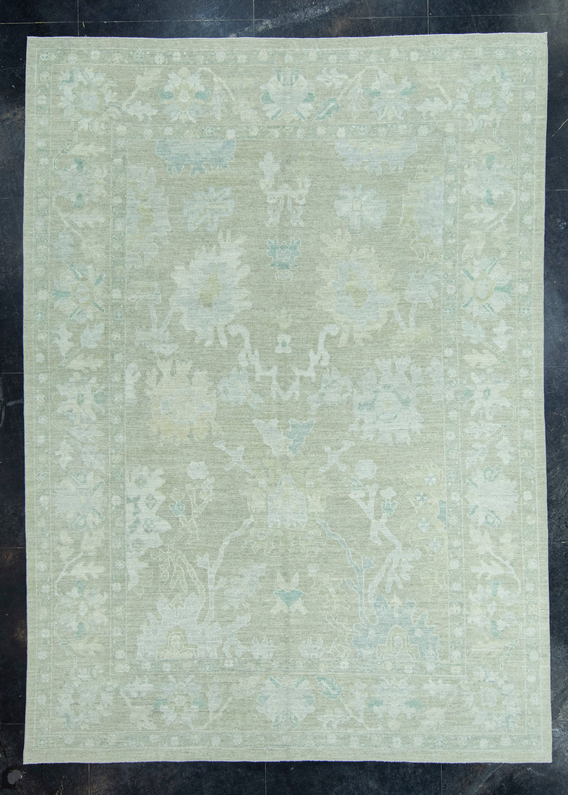 Turkish Oushak Rug 8'11" x 12'3" #19497