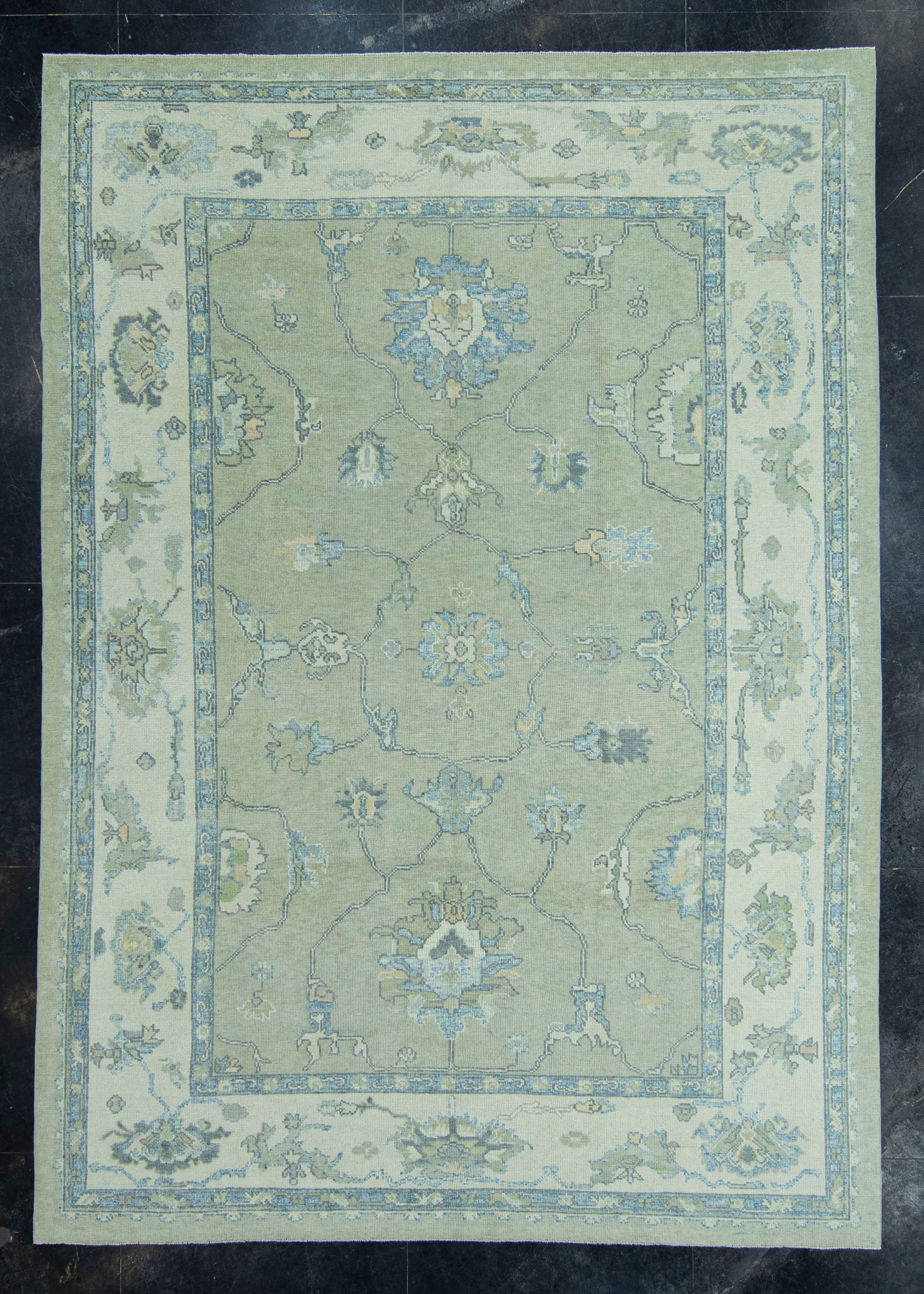 Turkish Oushak Rug 8'10" x 12'5" #19187