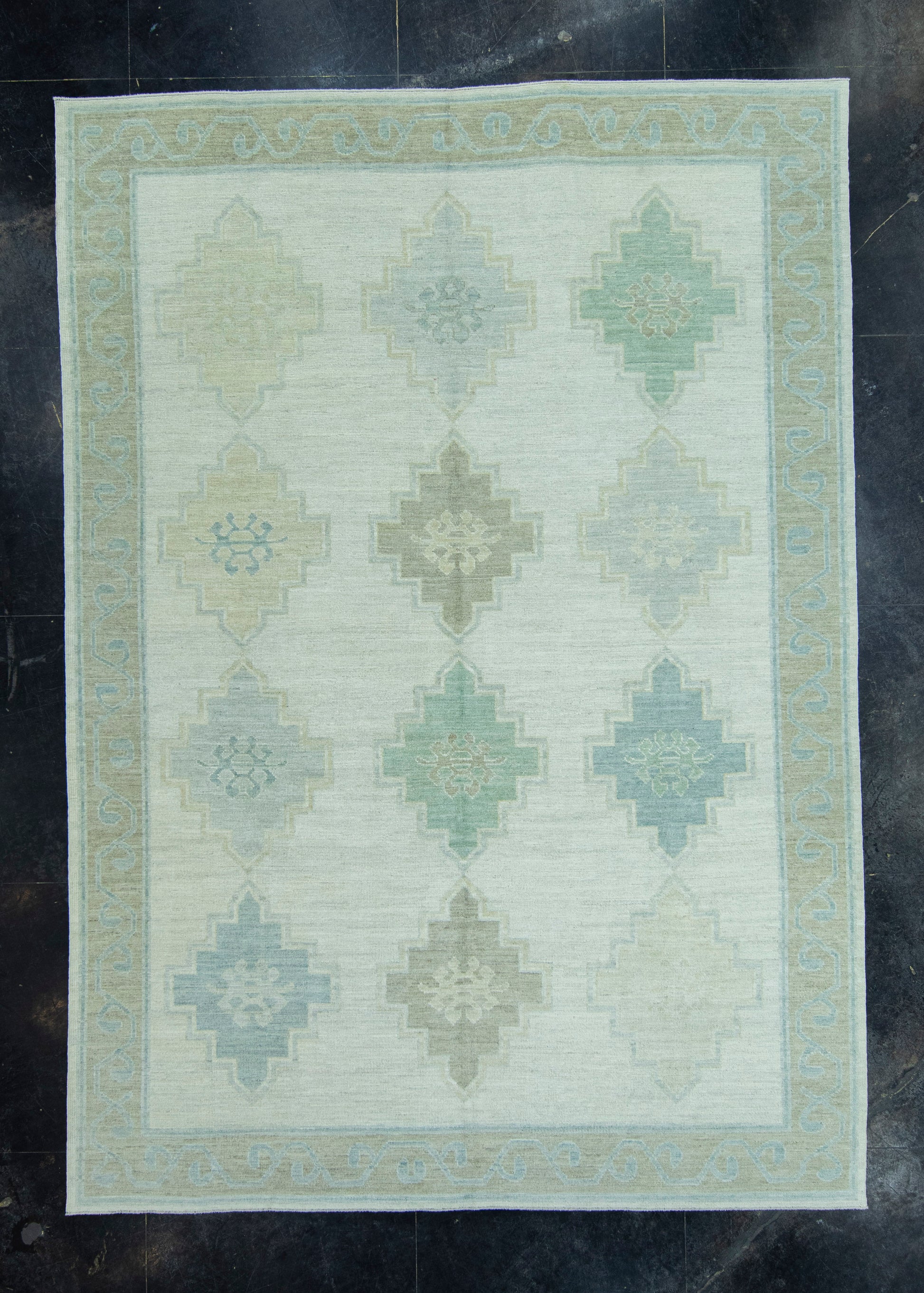 Turkish Oushak Rug 8'10" x 12'5" #19257