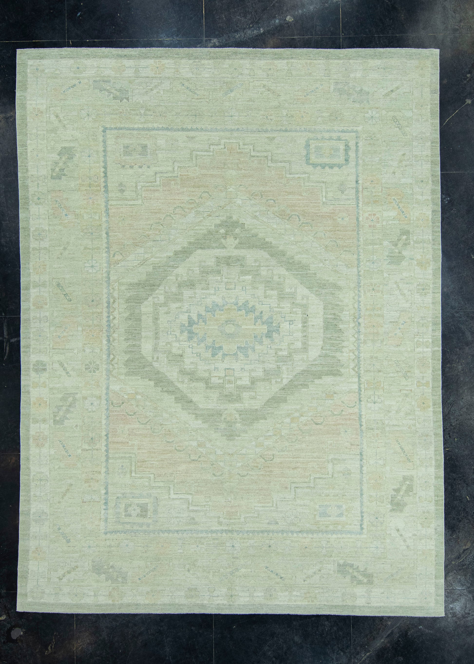 Turkish Oushak Rug 9'2" x 12'3" #19350