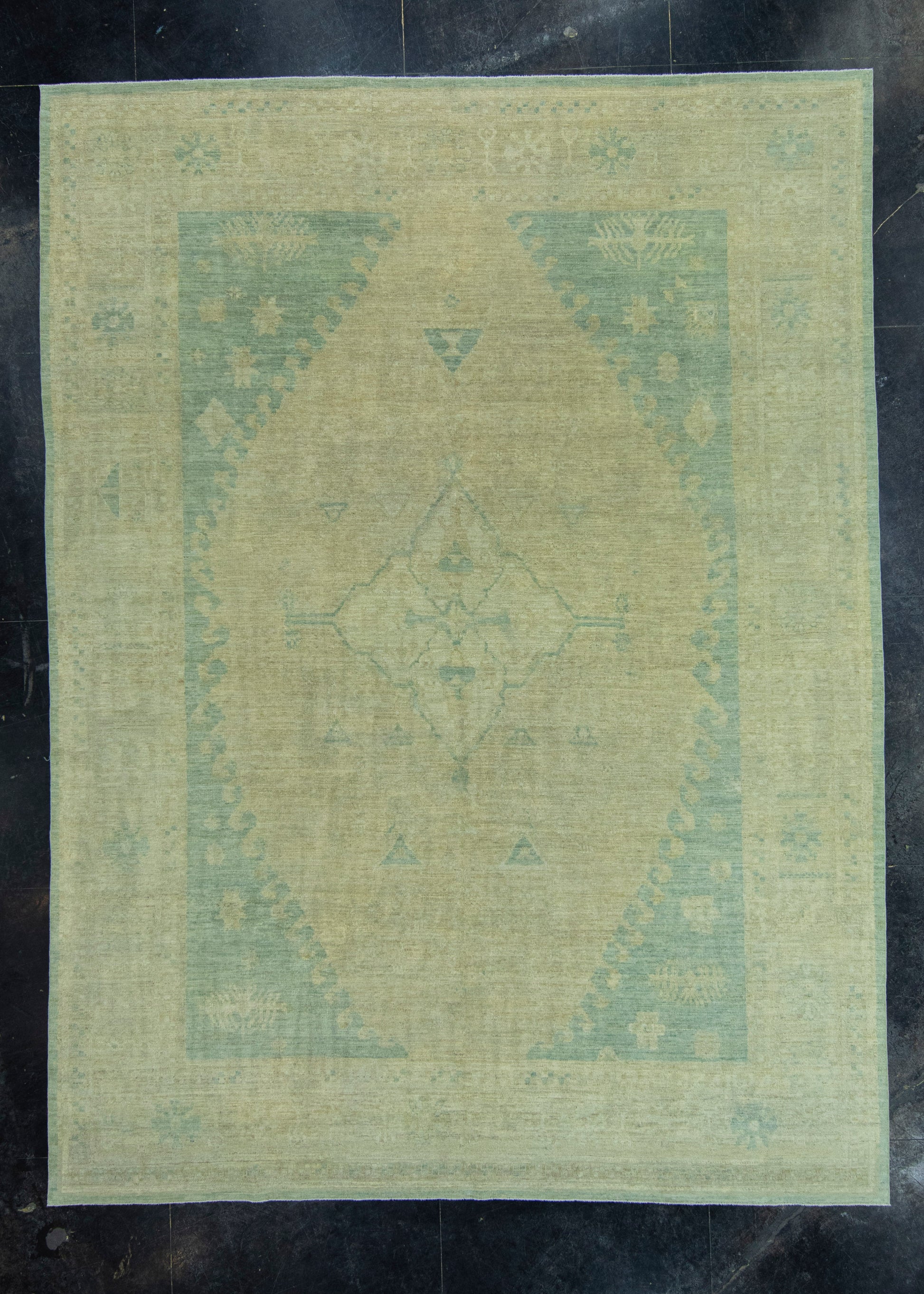 Turkish Oushak Antique Look Rug 9'4" x 12'5" #20073