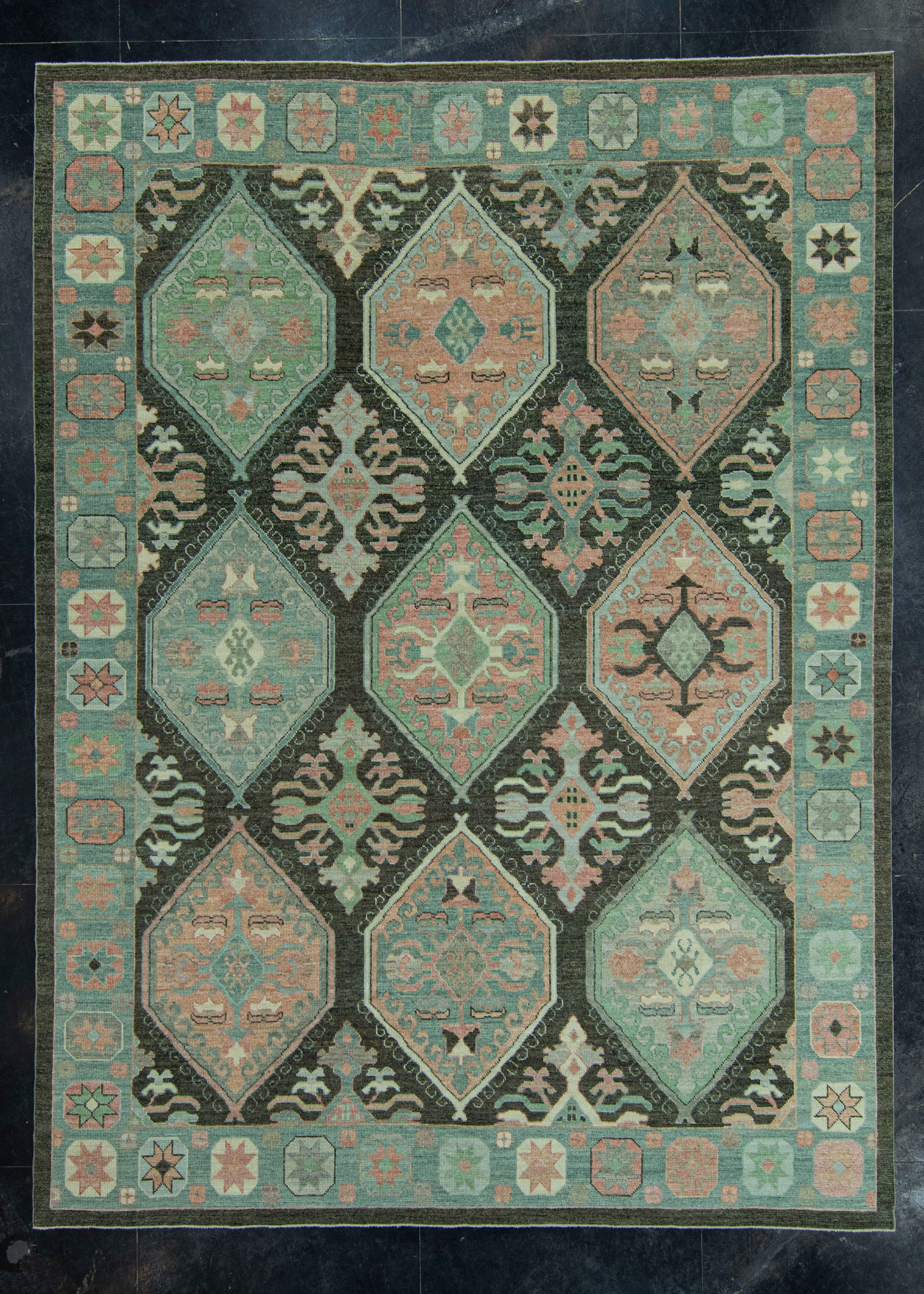 Turkish Oushak Rug 9'1" x 12'5" #20023