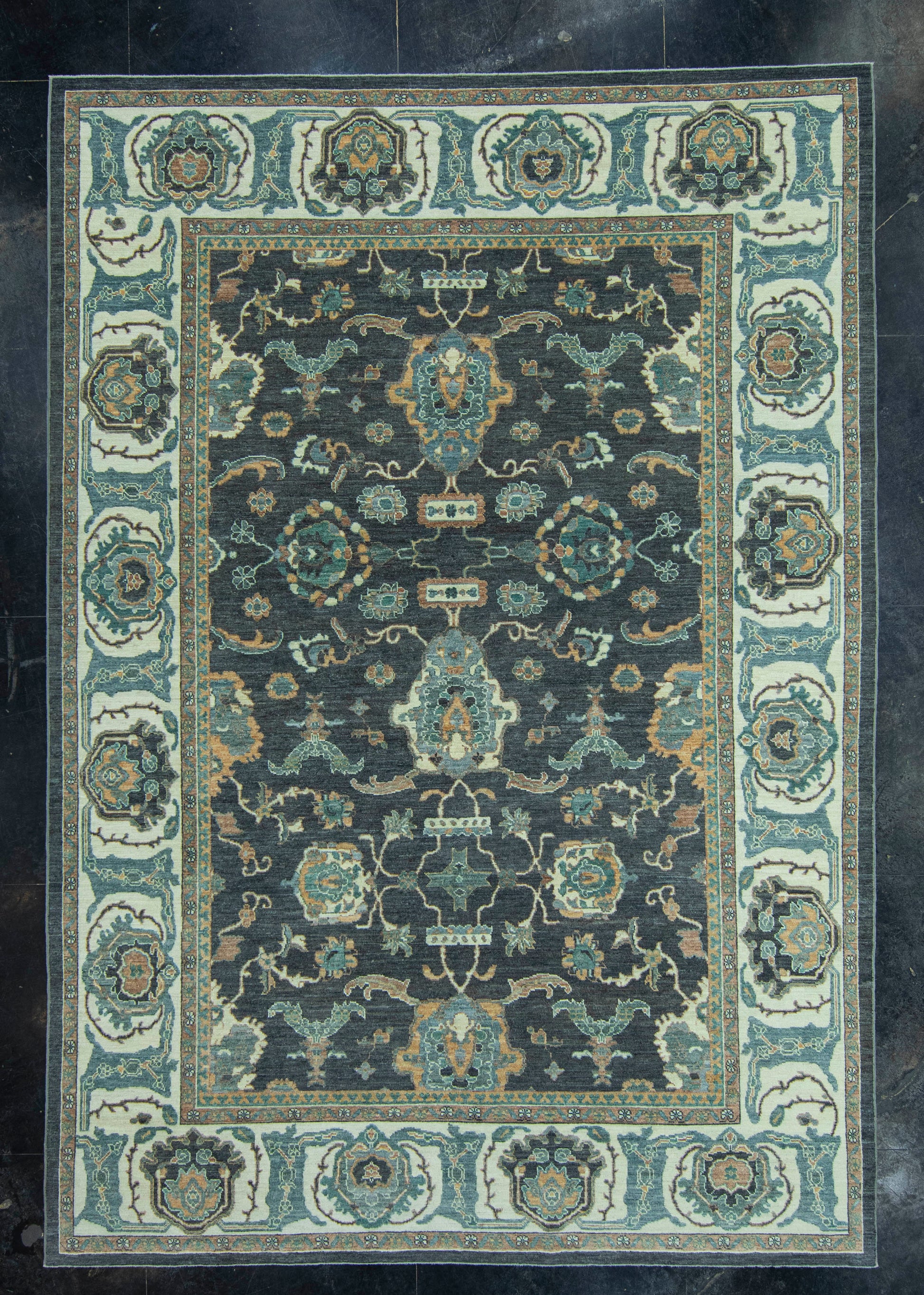 Turkish Oushak Antique Look Rug 9'3" x 13'2" #20061