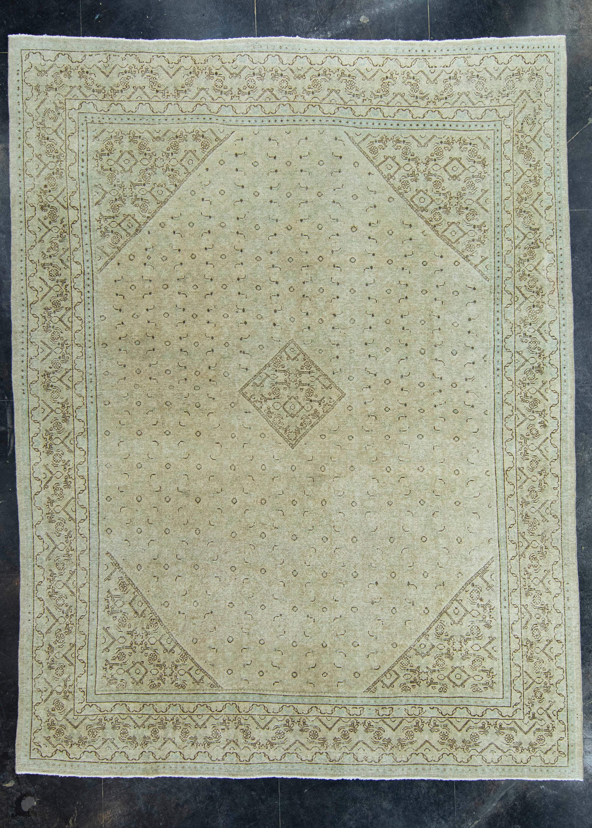 Turkish Vintage Rug 9'7" x 12'8" #20542