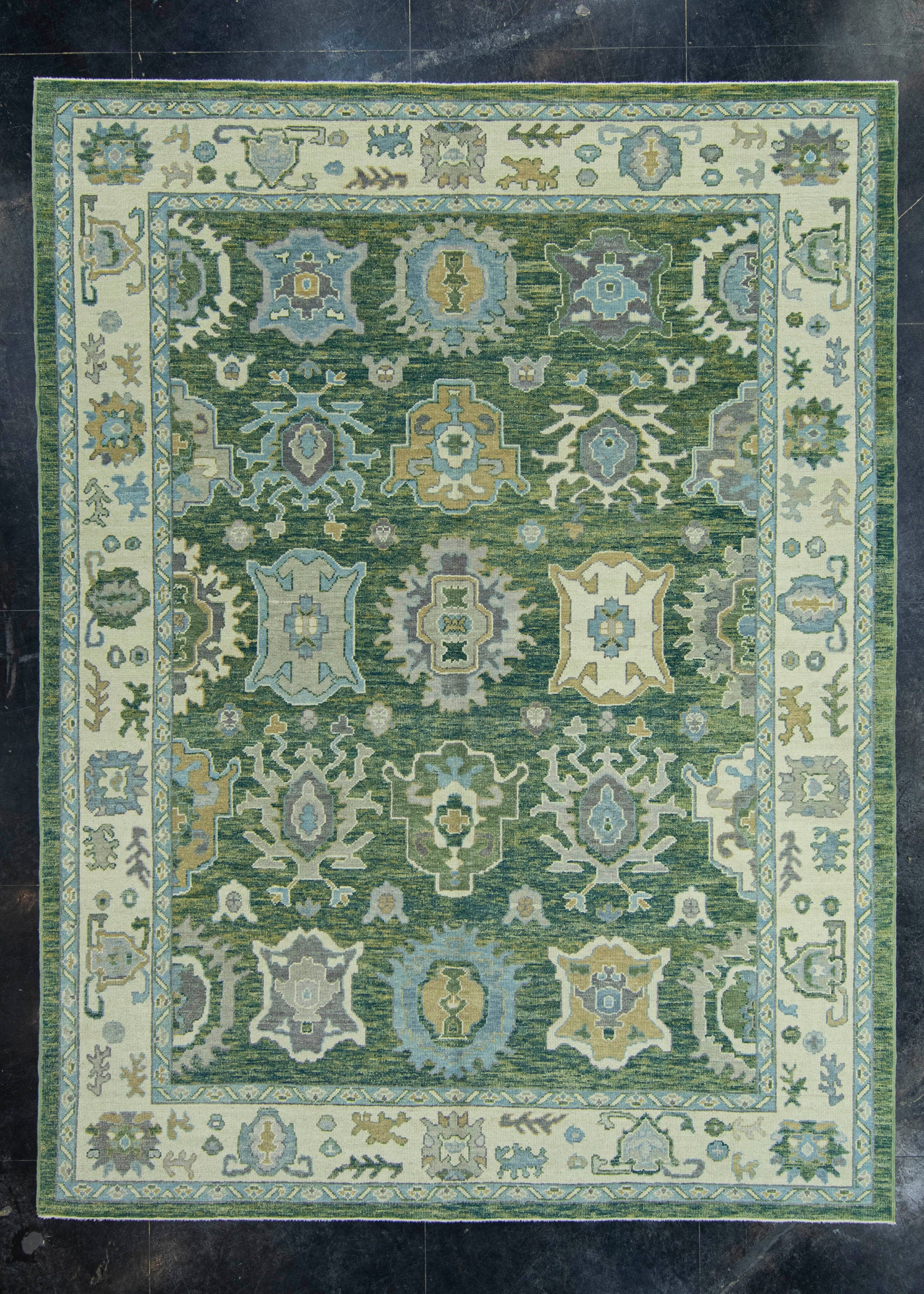 Turkish Oushak Rug 9'4" x 12'4" #20102