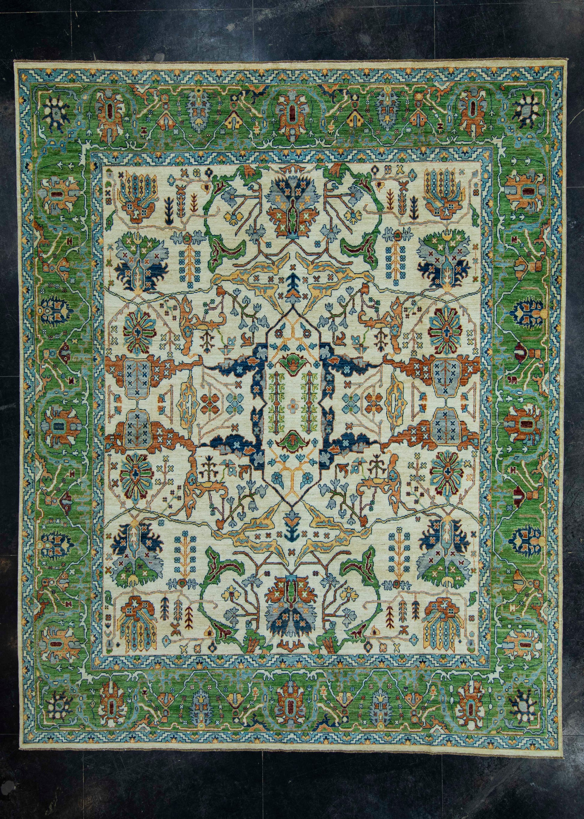 Oriental Hand Knotted Rug 9'1" x 11'5" #20647