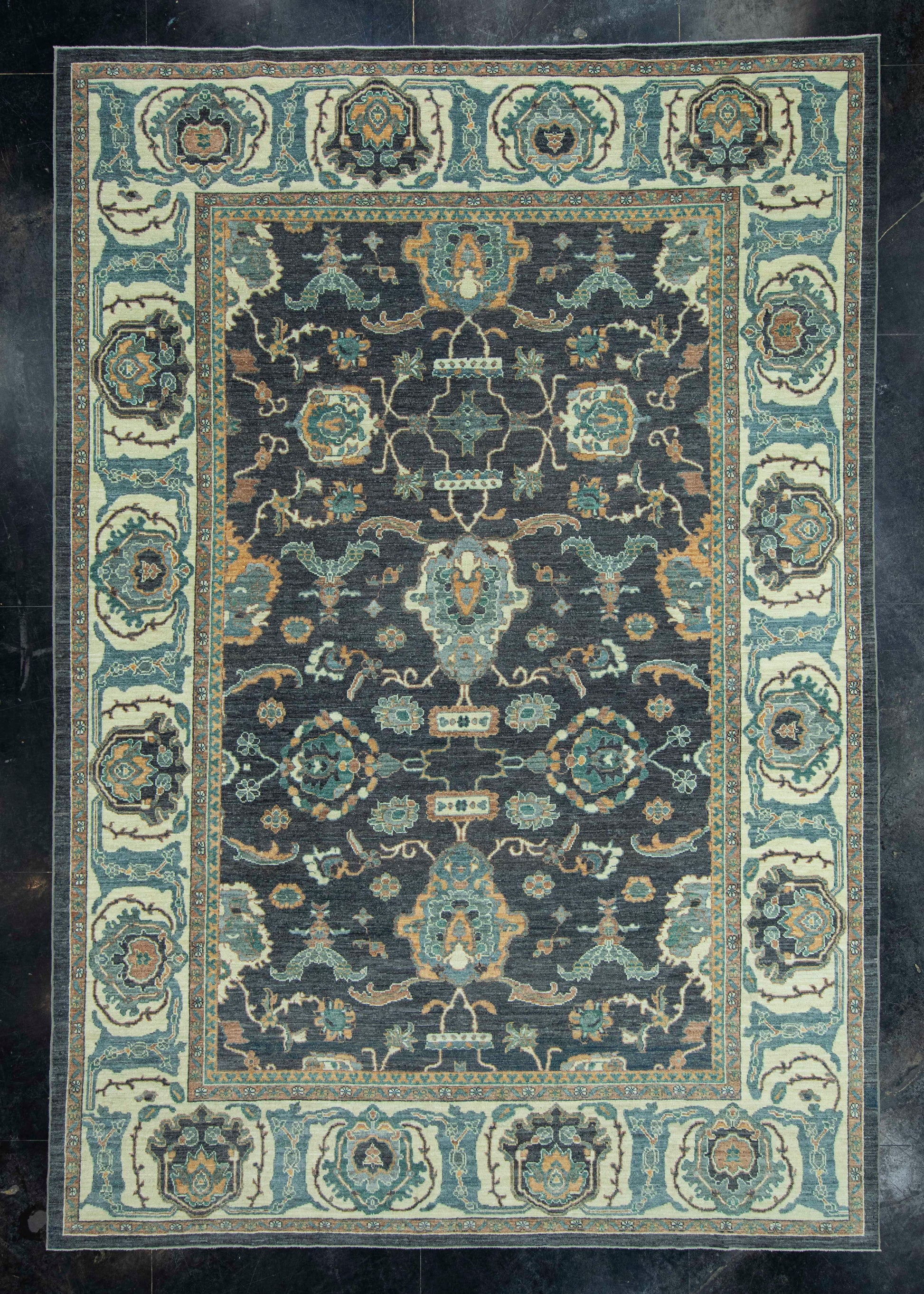 Turkish Oushak Antique Look Rug 9'3" x 13'4" #20062