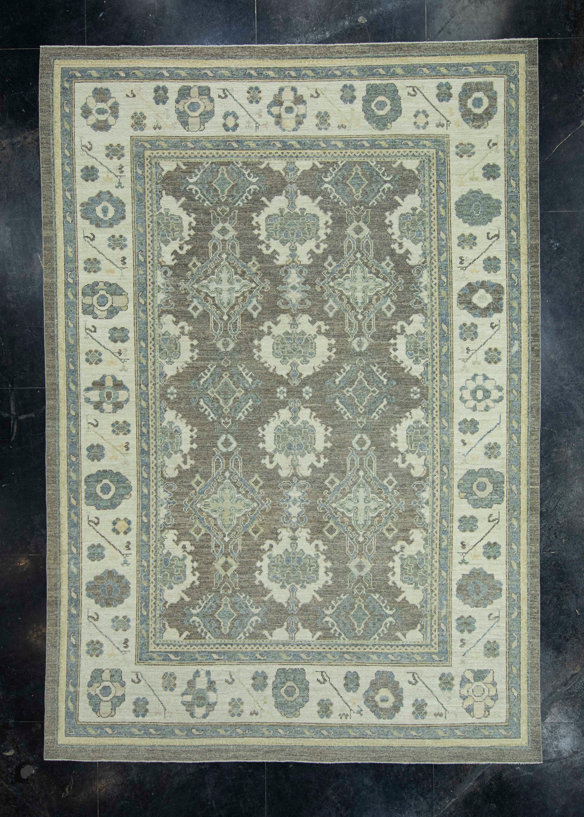 Turkish Oushak Rug 8'9" x 12'8" #19380