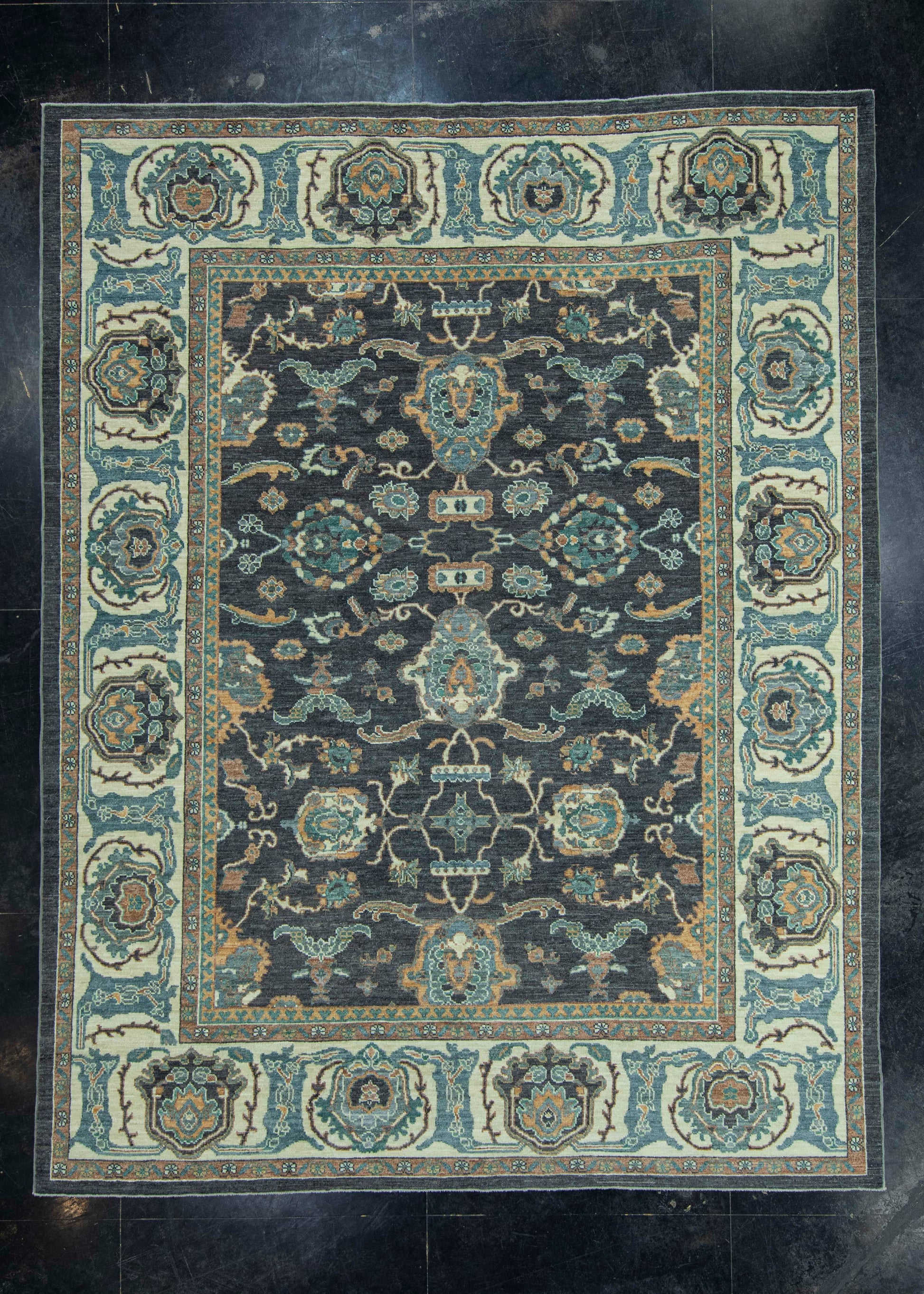 Turkish Oushak Antique Look Rug 8'4" x 10'9" #20060