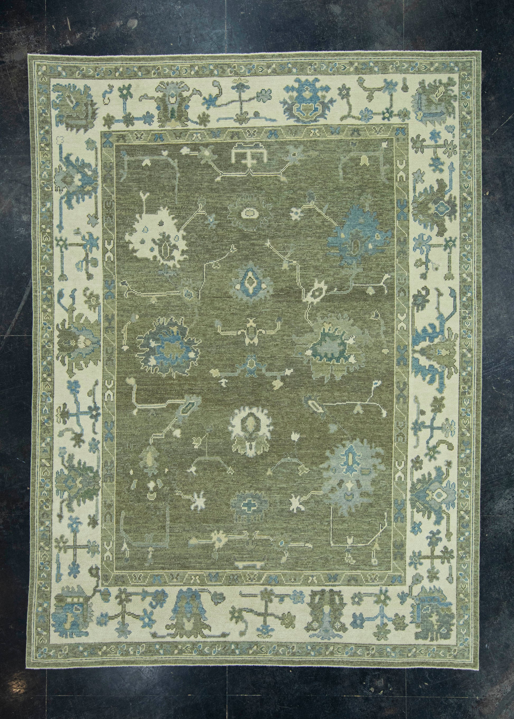 Turkish Oushak Rug 7'6" x 10'2" #19147