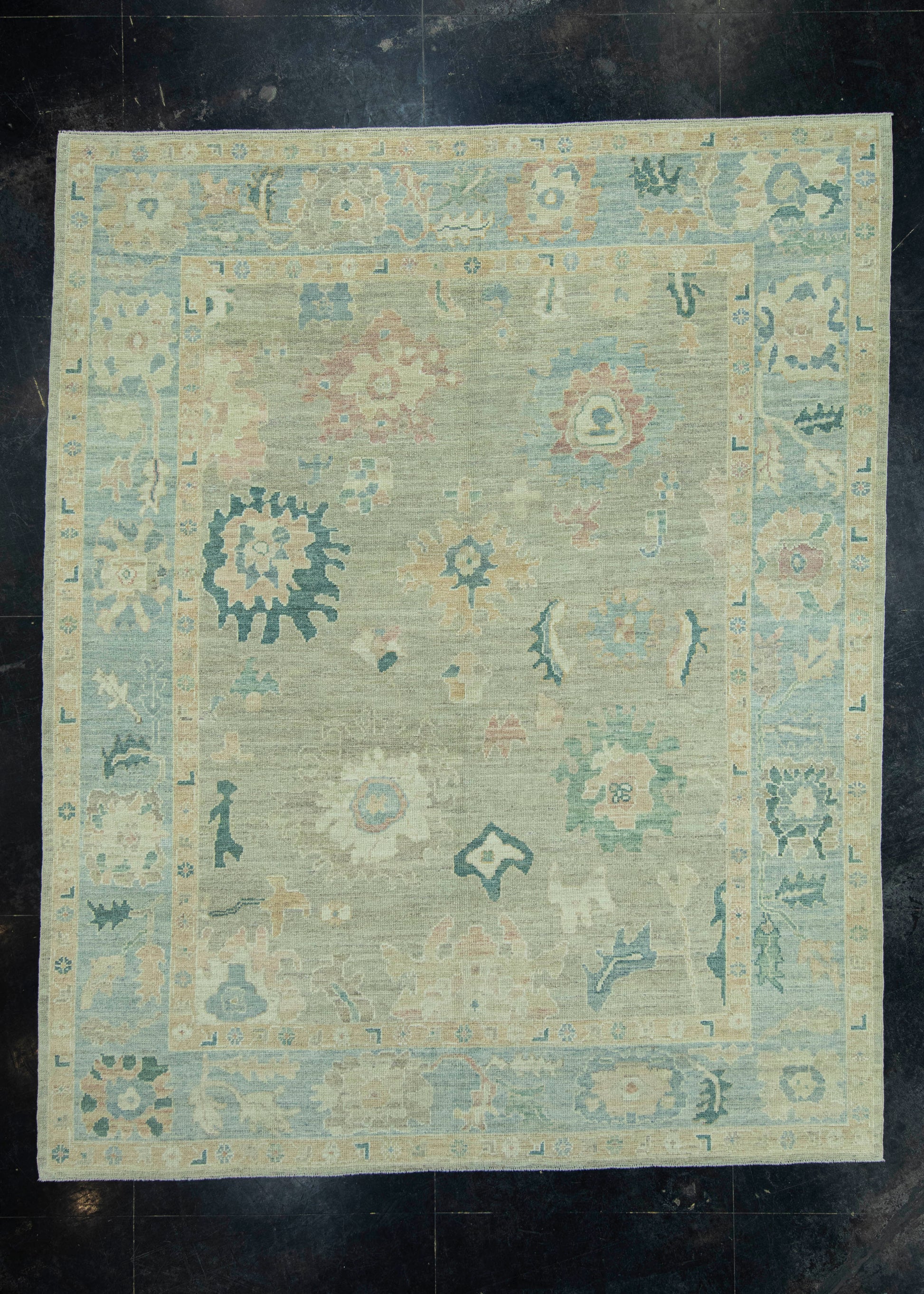 Turkish Oushak Rug 8'5" x 10'5" #19310