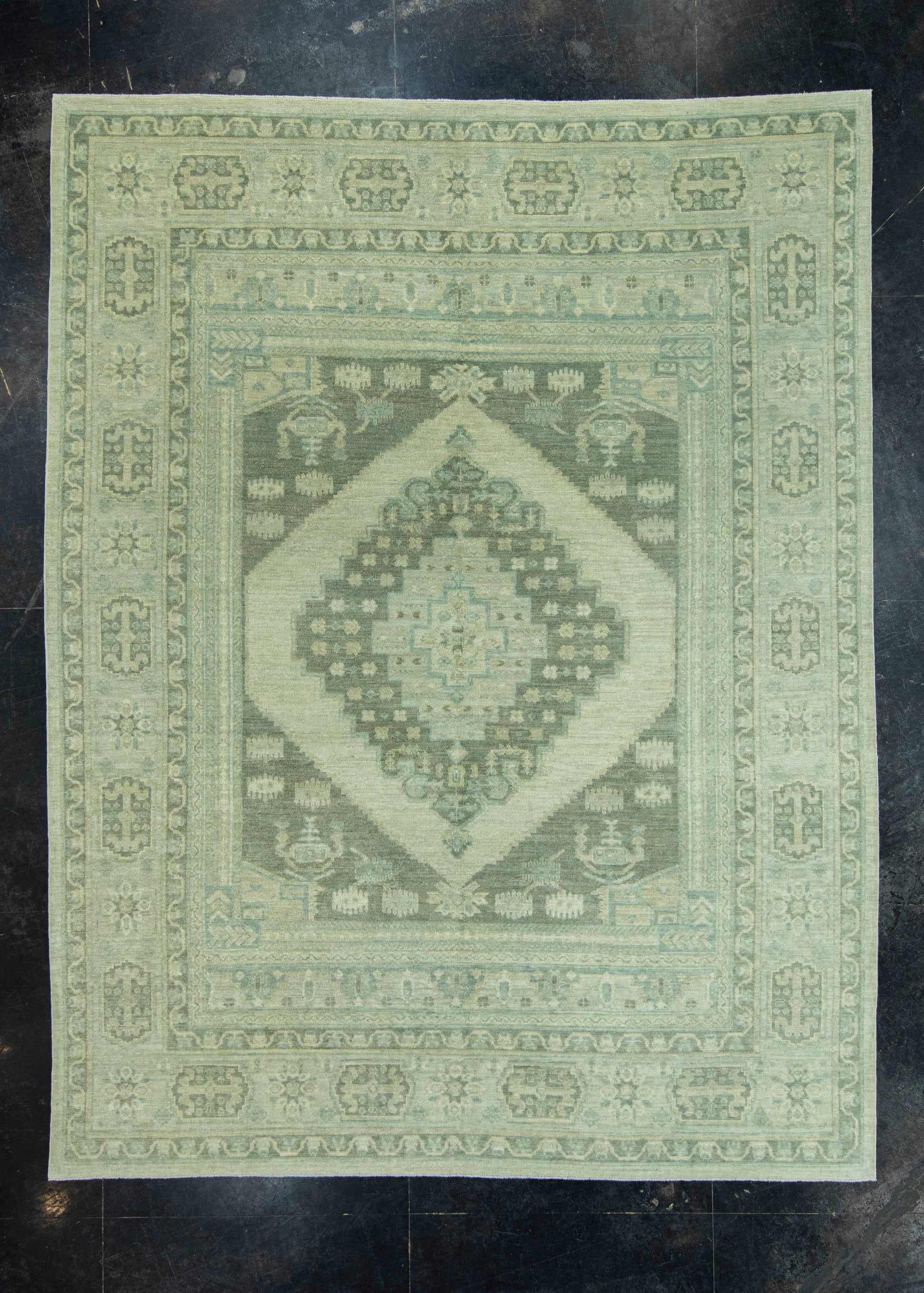 Turkish Oushak Antique Look Rug 8'2" x 10'7" #20049