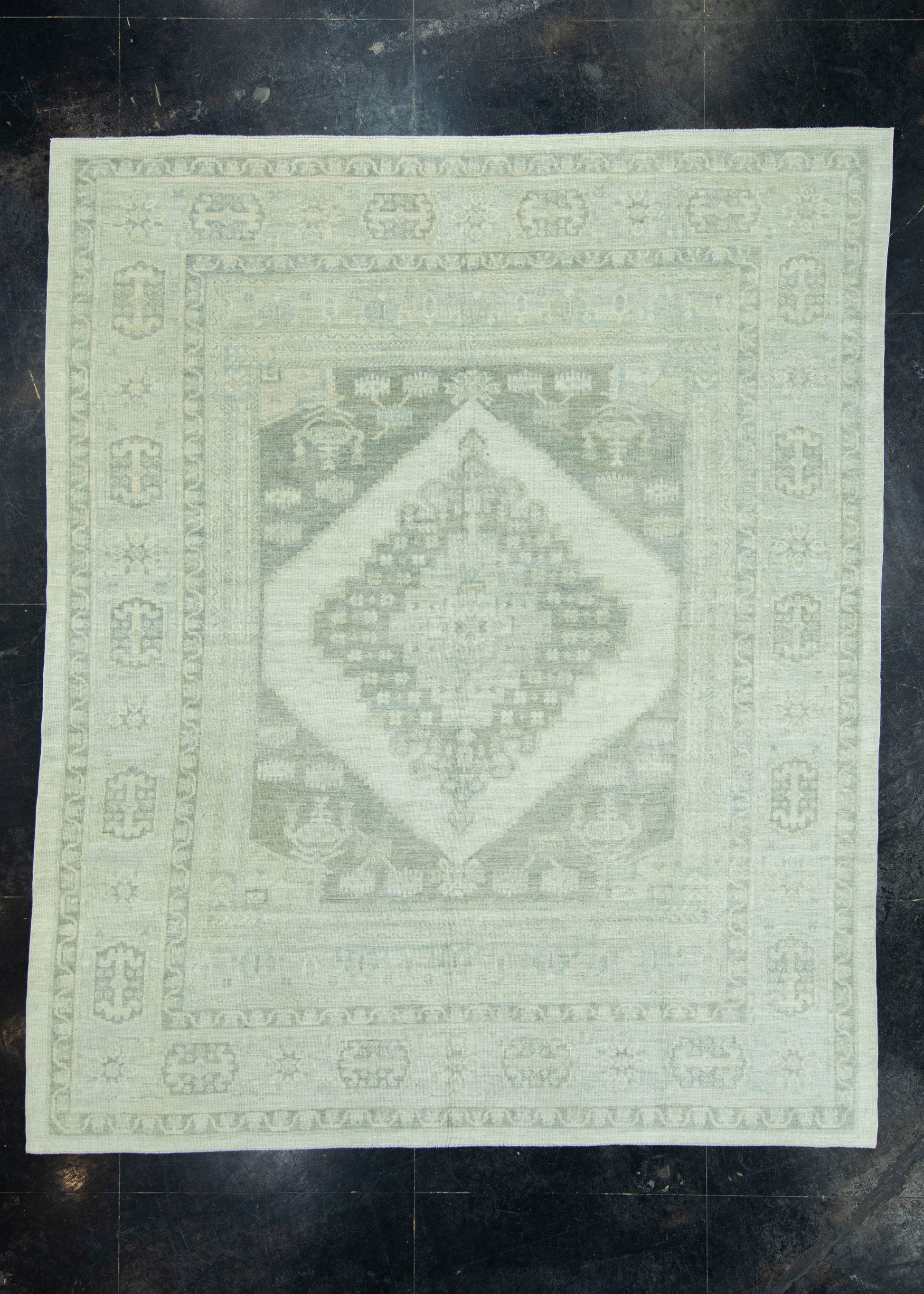 Turkish Oushak Antique Look Rug 8'7" x 10'4" #19346