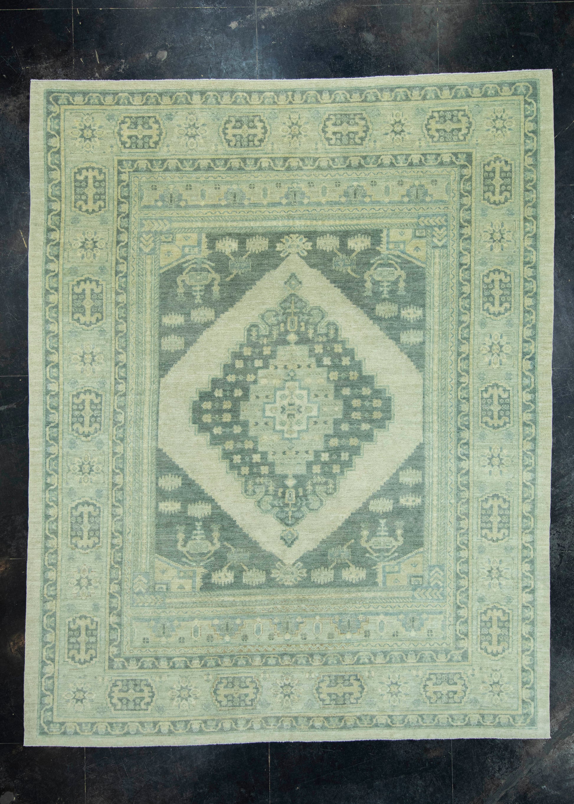 Turkish Oushak Antique Look Rug 8'7" x 10'10" #20048