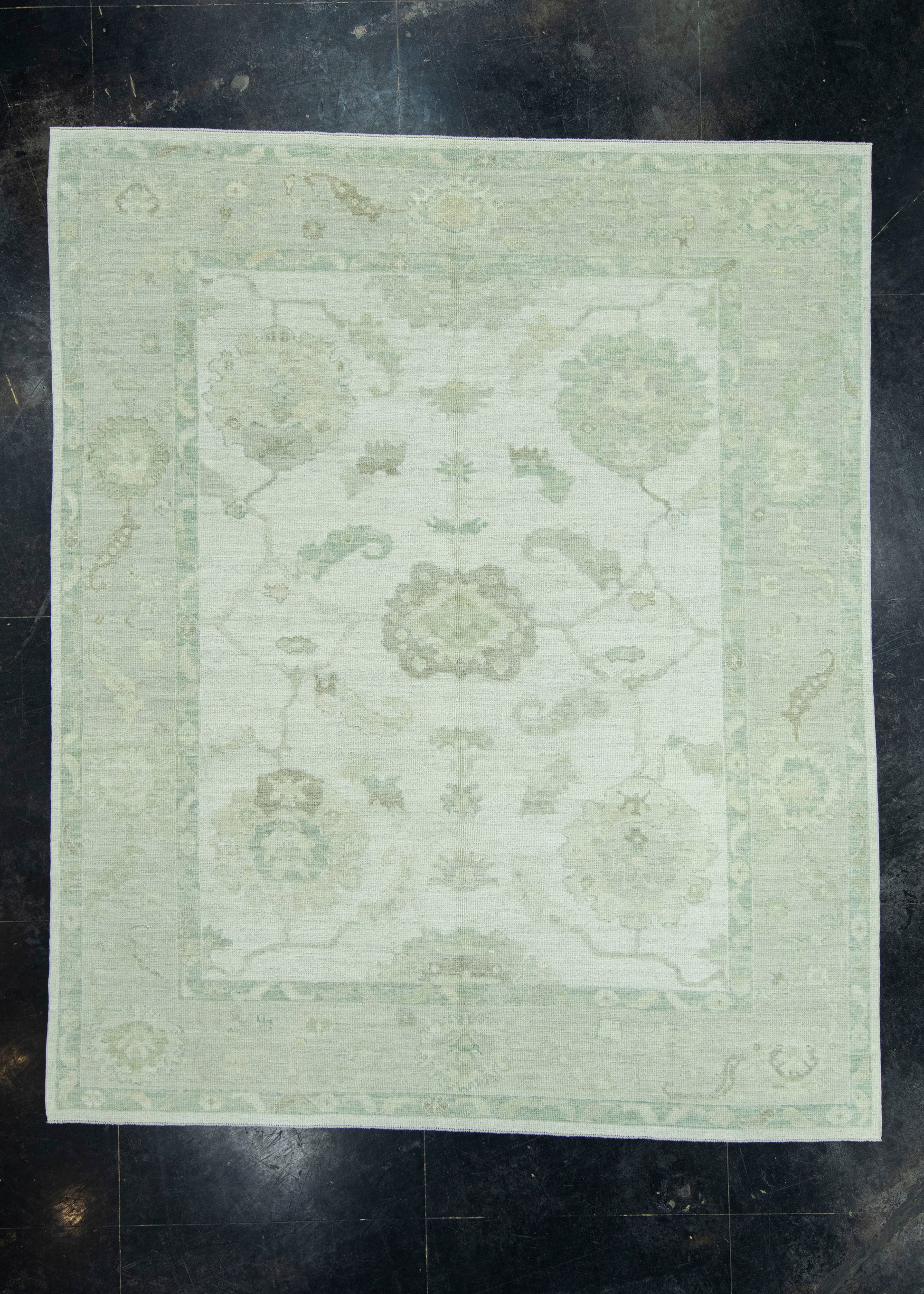 Turkish Oushak Rug 8'1" x 9'9" #19403