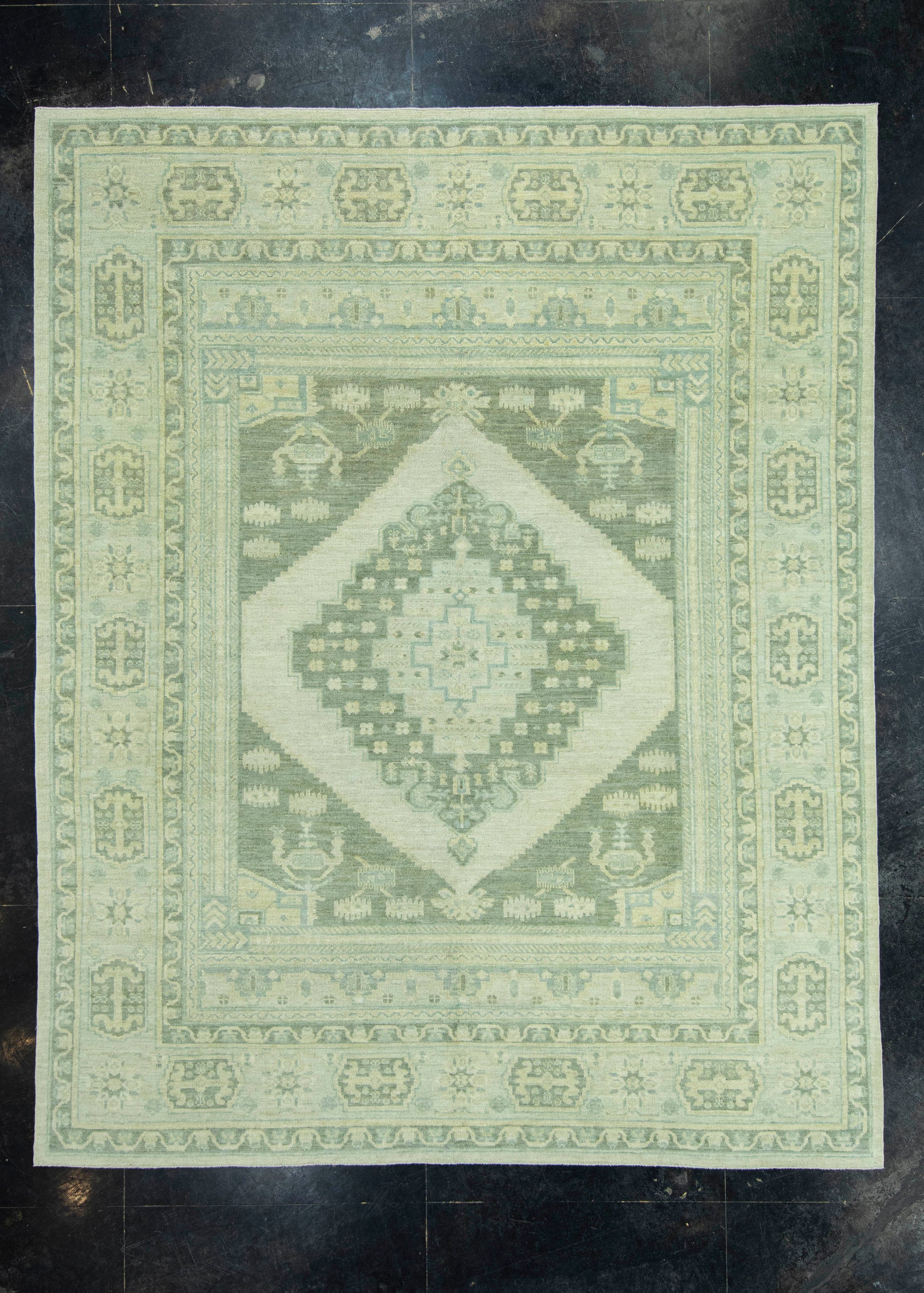 Turkish Oushak Antique Look Rug 8'4" x 10'6" #20071