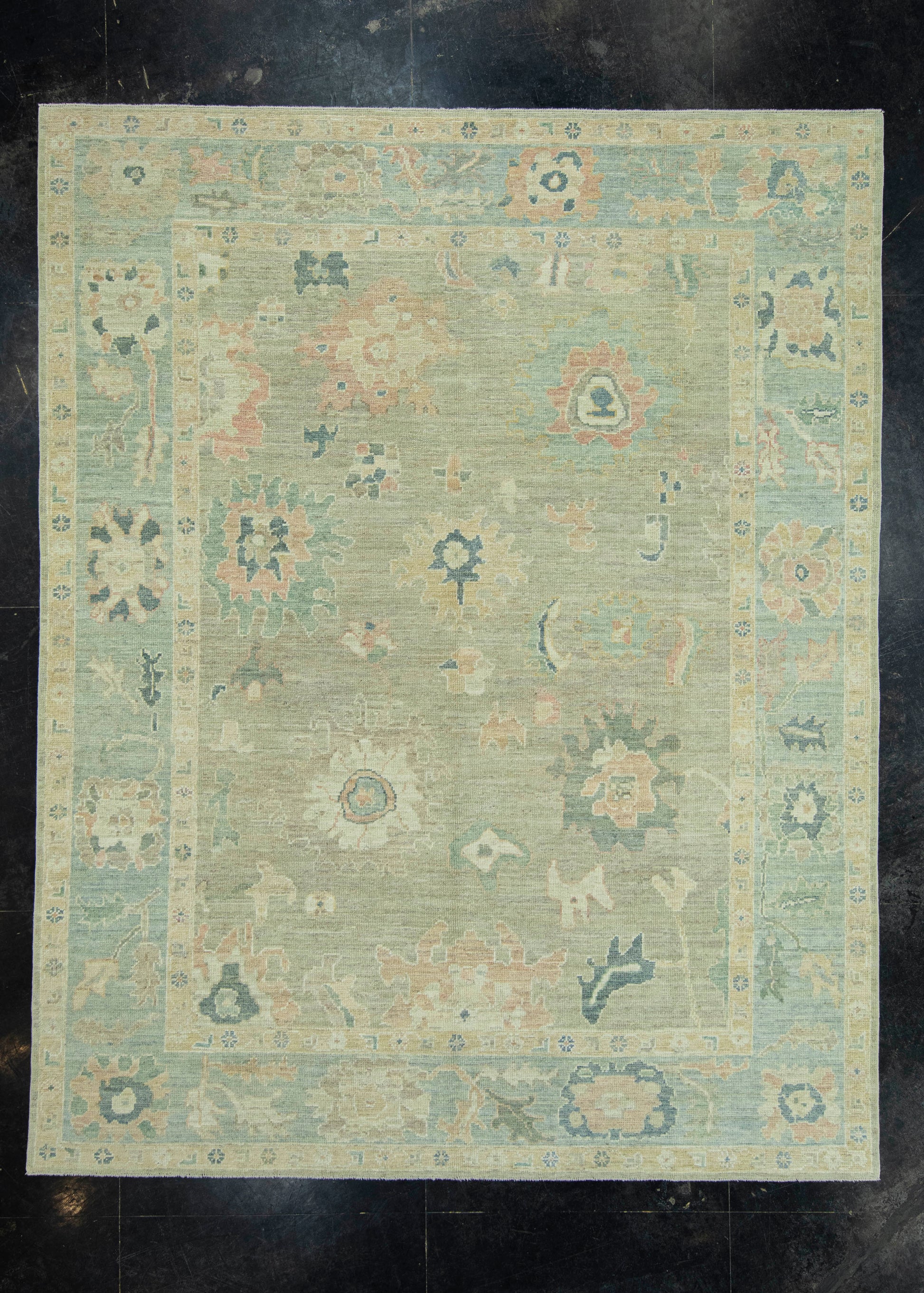 Turkish Oushak Rug 8'4" x 10'6" #19392