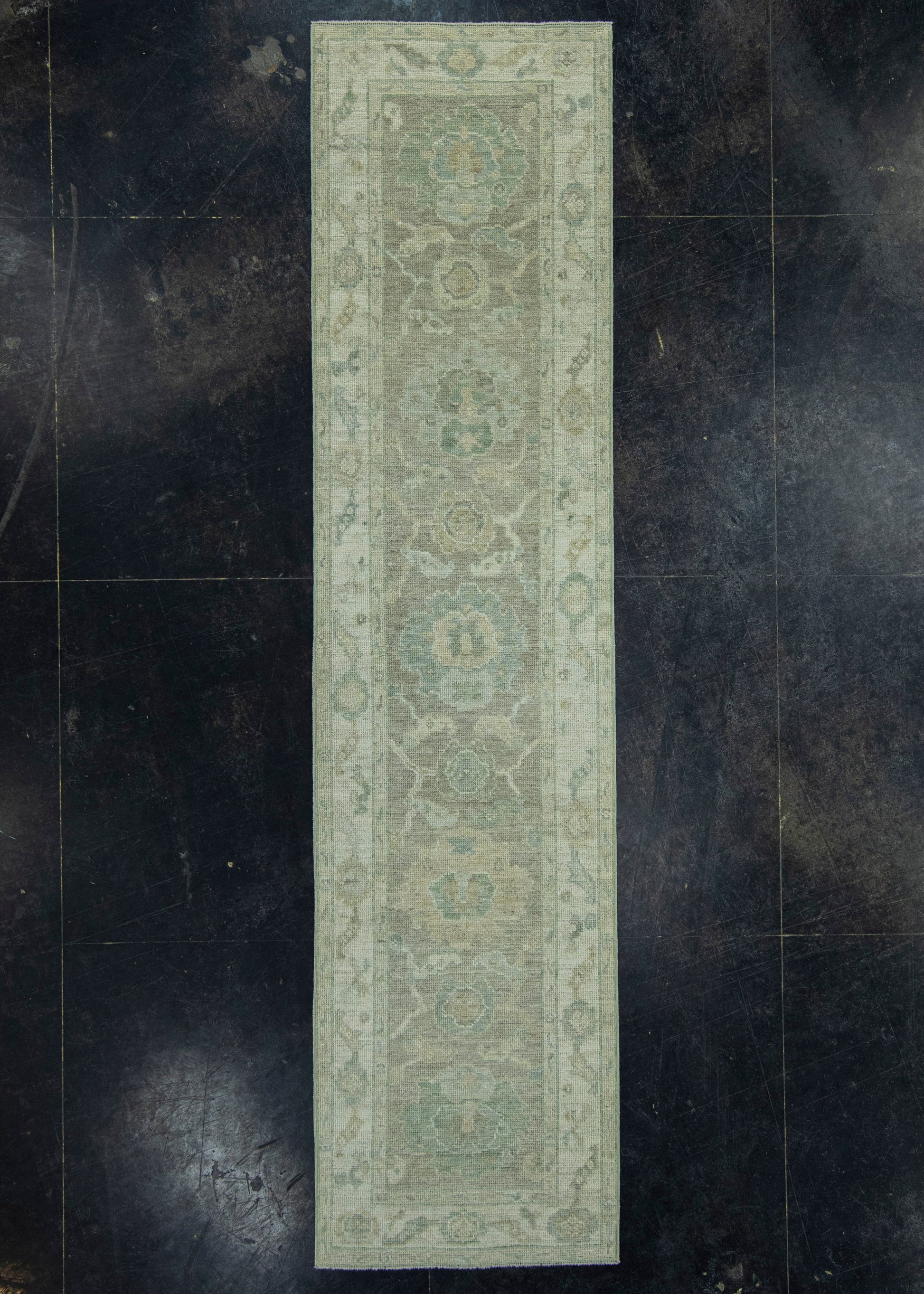 Turkish Oushak Rug 2'6" x 10'3" #19333