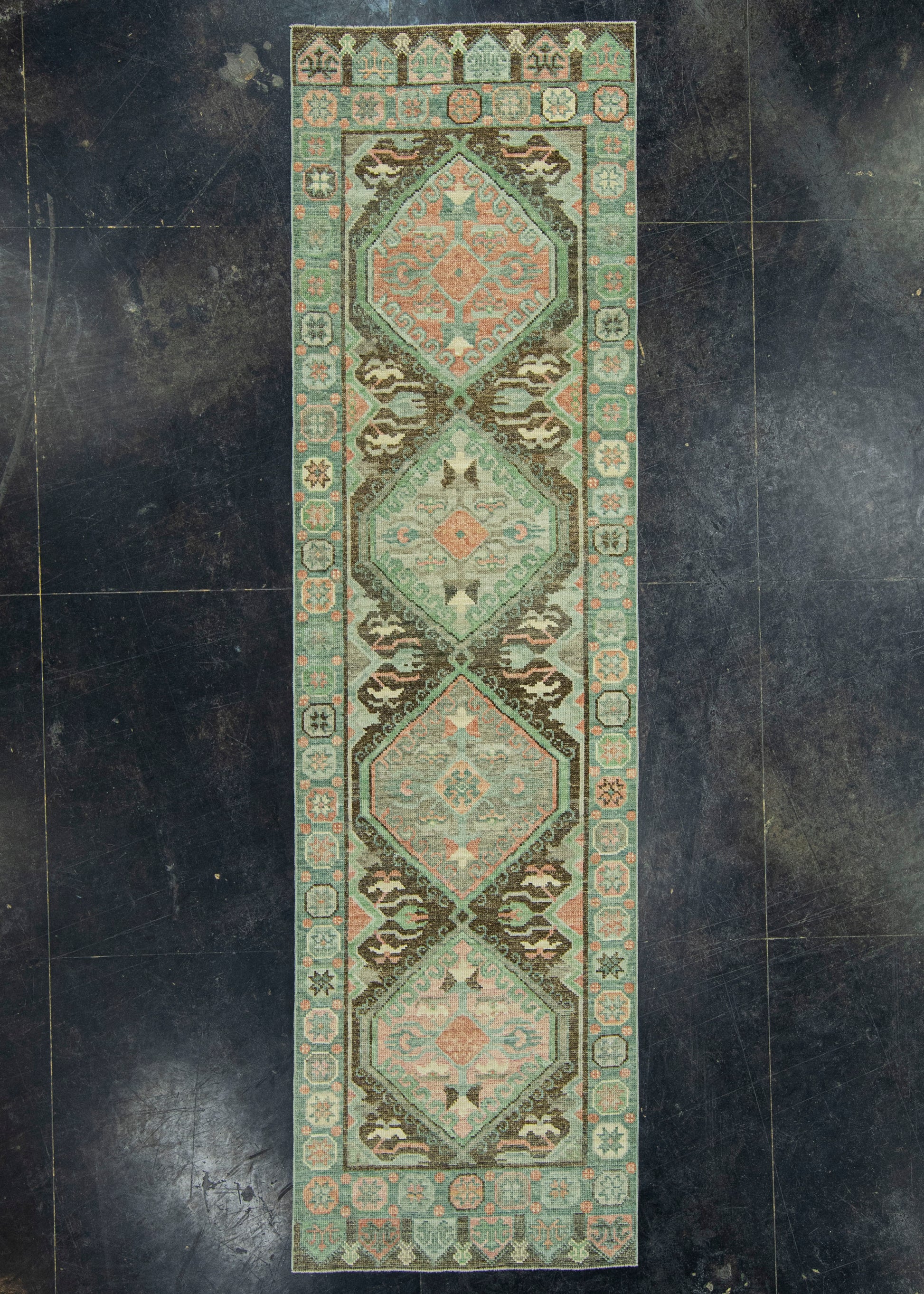 Turkish Oushak Rug 2'10" x 10'4" #20042