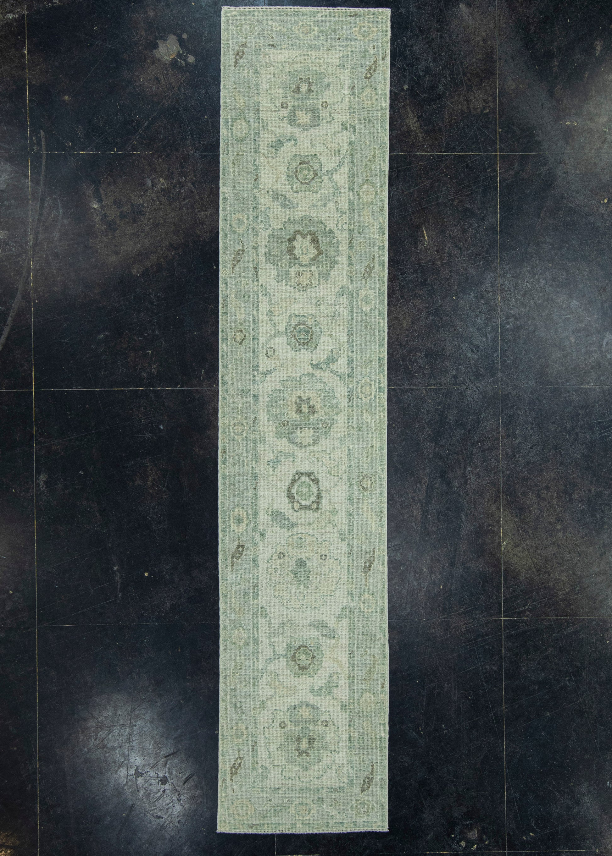 Turkish Oushak Rug 2'2" x 10'6" #19407