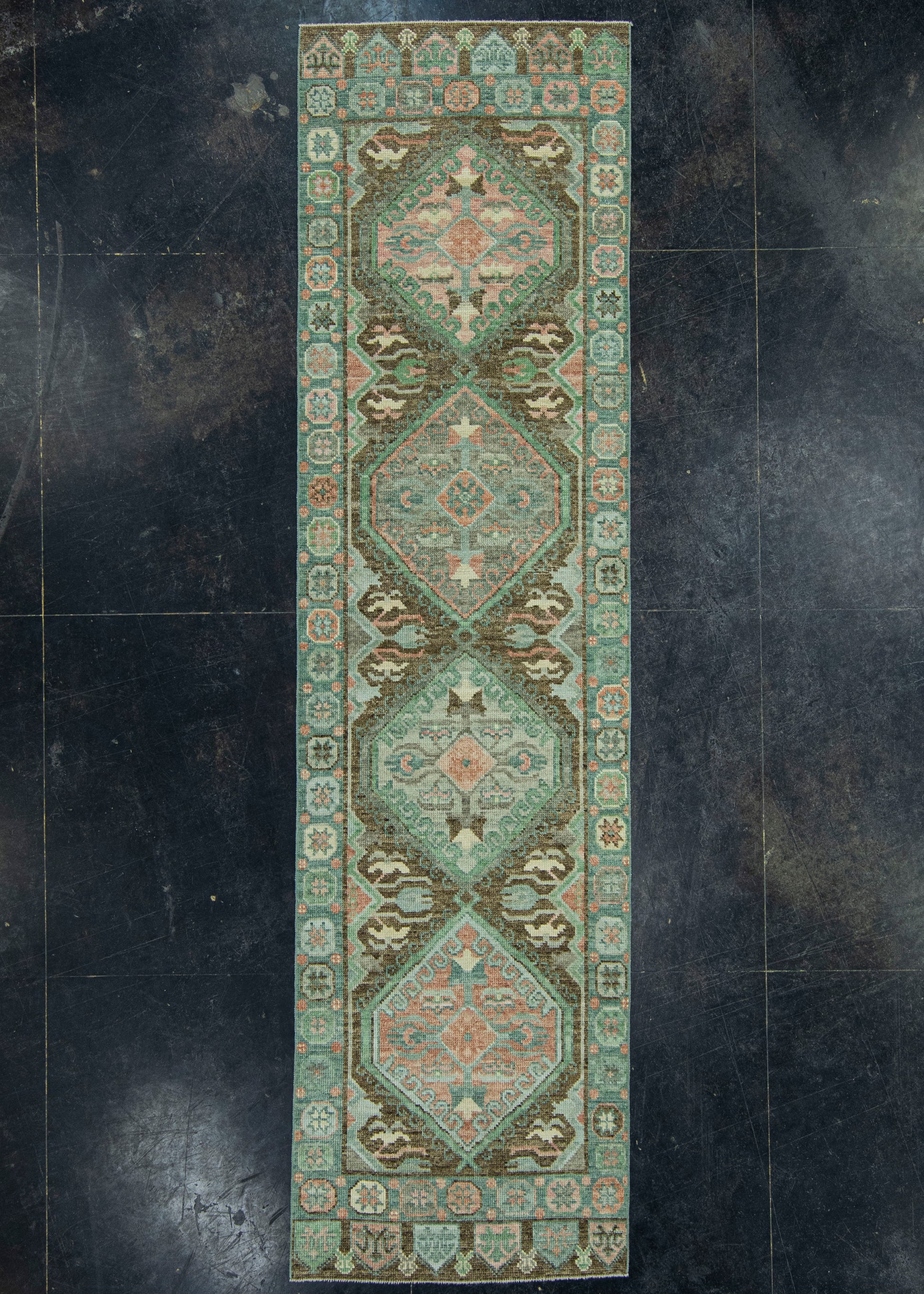 Turkish Oushak Rug 2'9" x 10'5" #20025