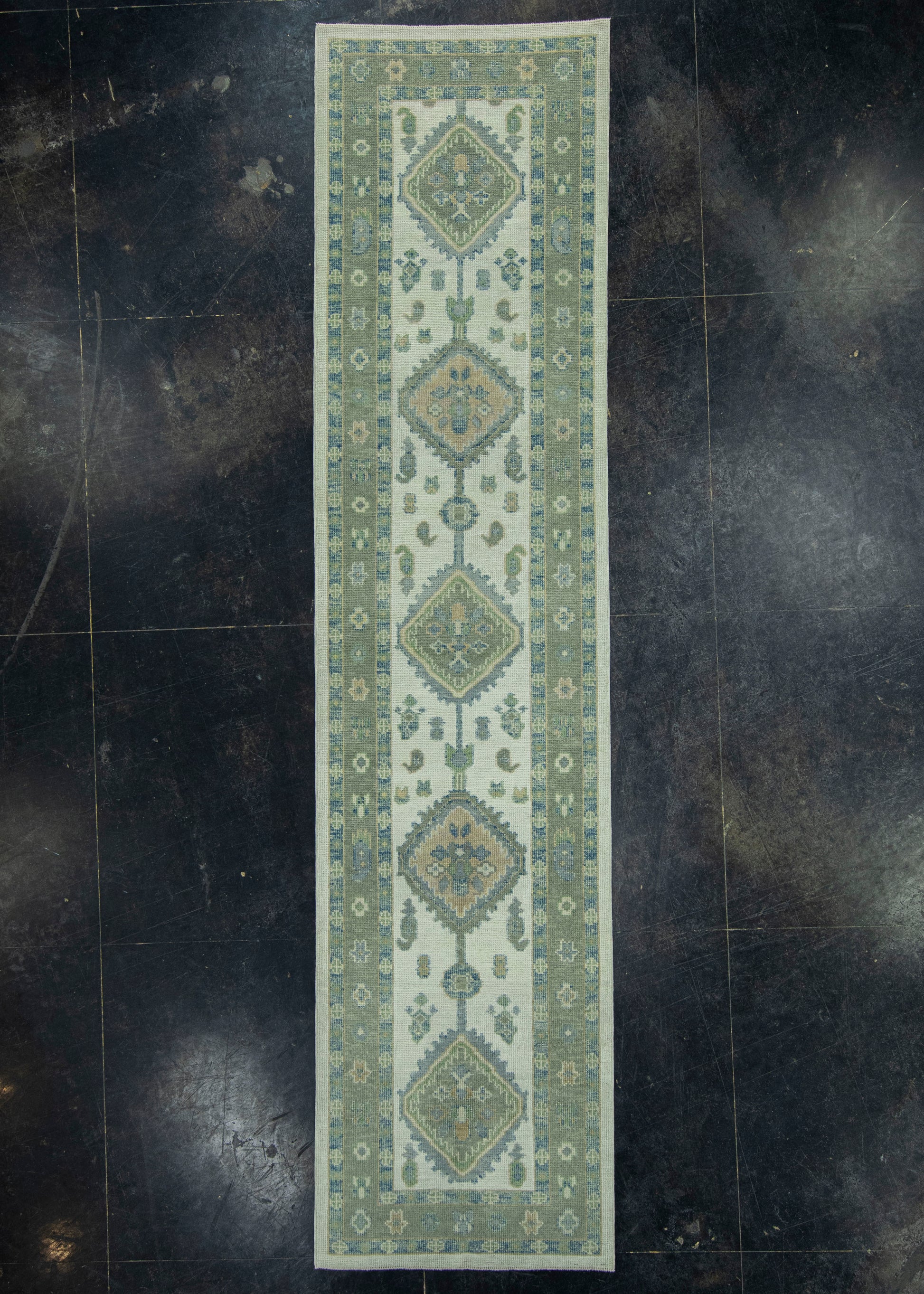Turkish Oushak Rug 2'10" x 11'9" #19159