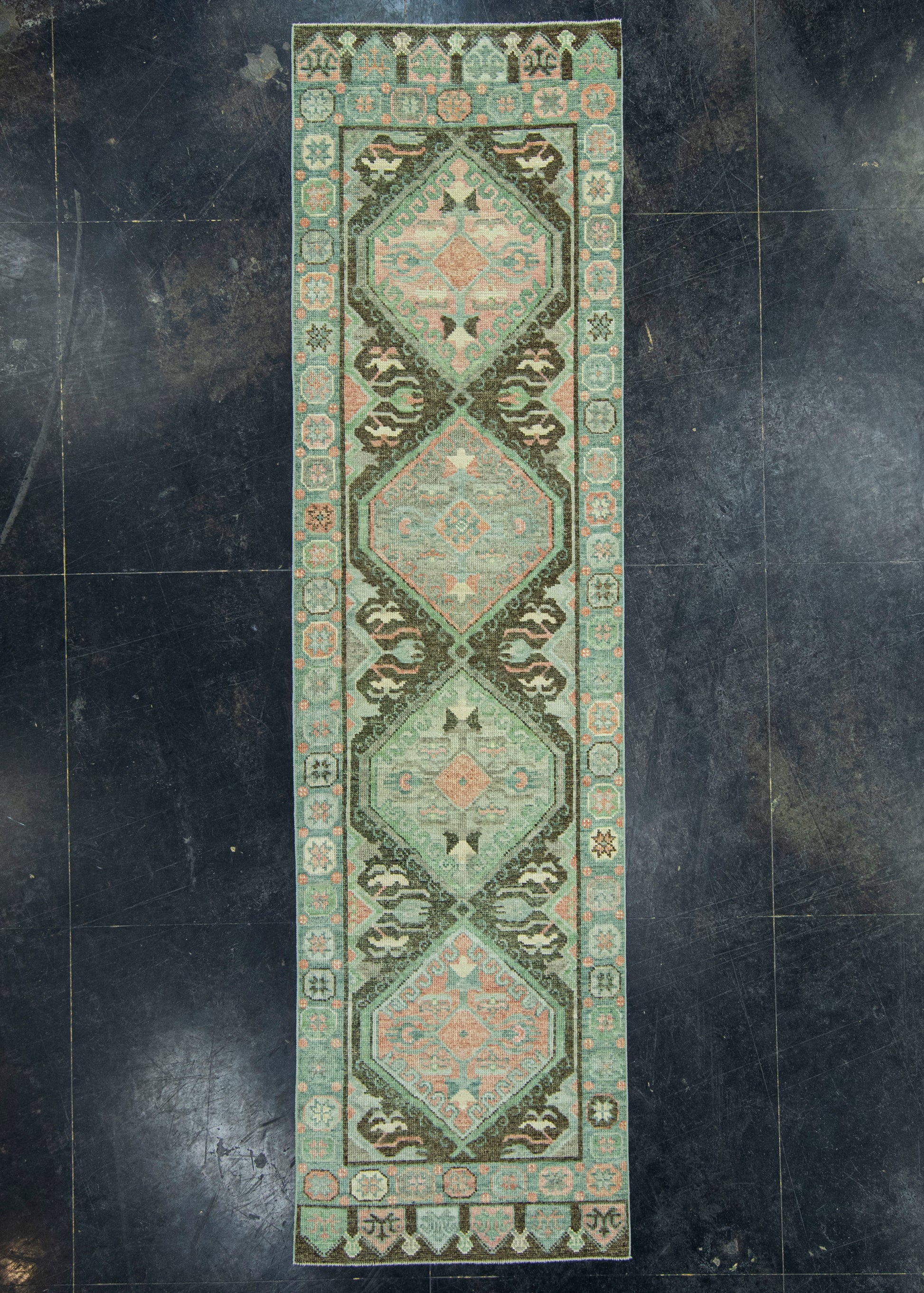 Turkish Oushak Rug 2'10" x 10'6" #20024