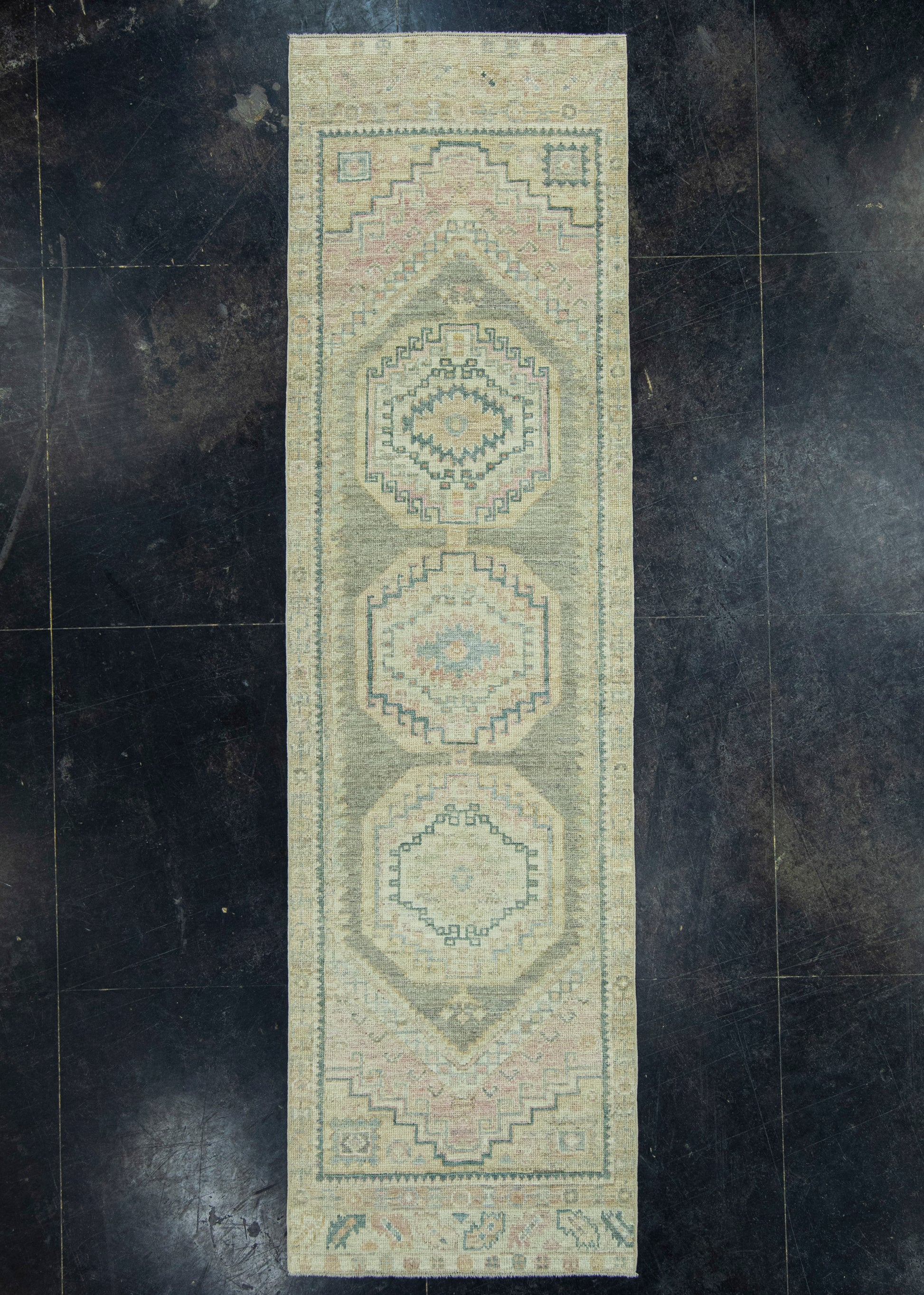 Turkish Oushak Rug 2'11" x 10'3" #19249