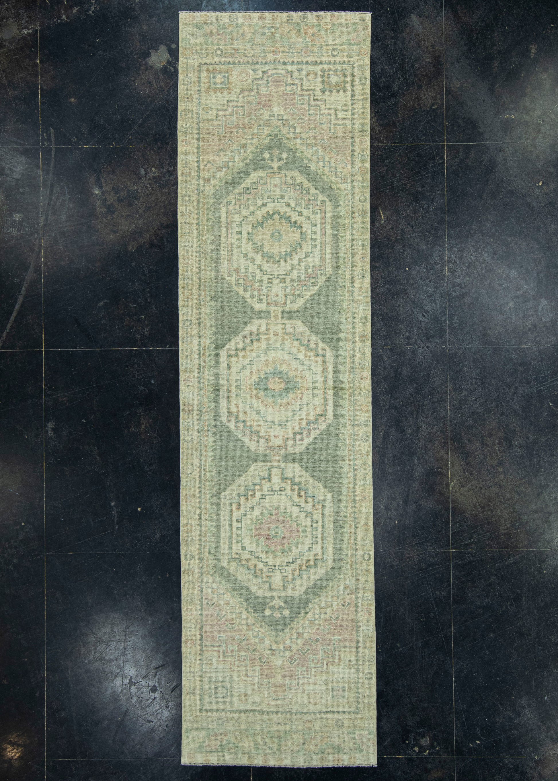 Turkish Oushak Rug 2'10" x 11' #19493