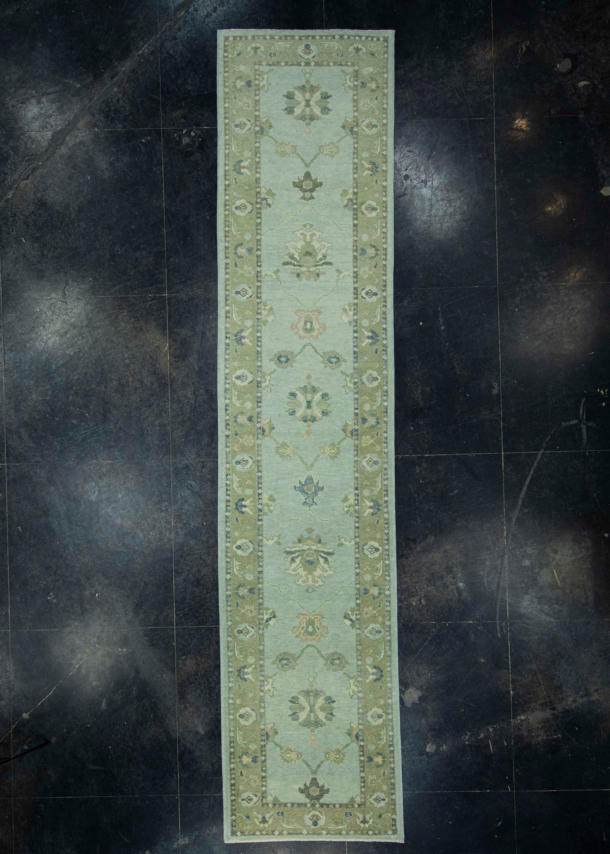 Turkish Oushak Rug 3'2" x 14'6" #19129