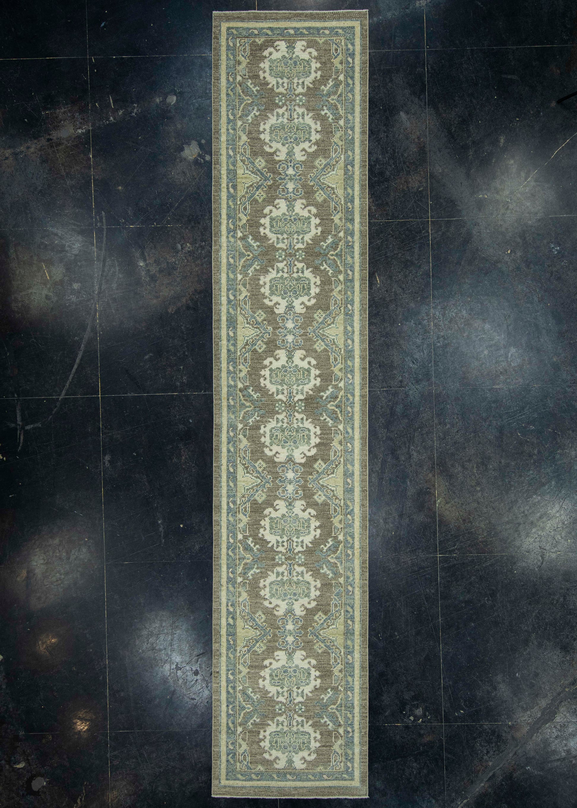 Turkish Oushak Rug 2'9" x 14' #19286