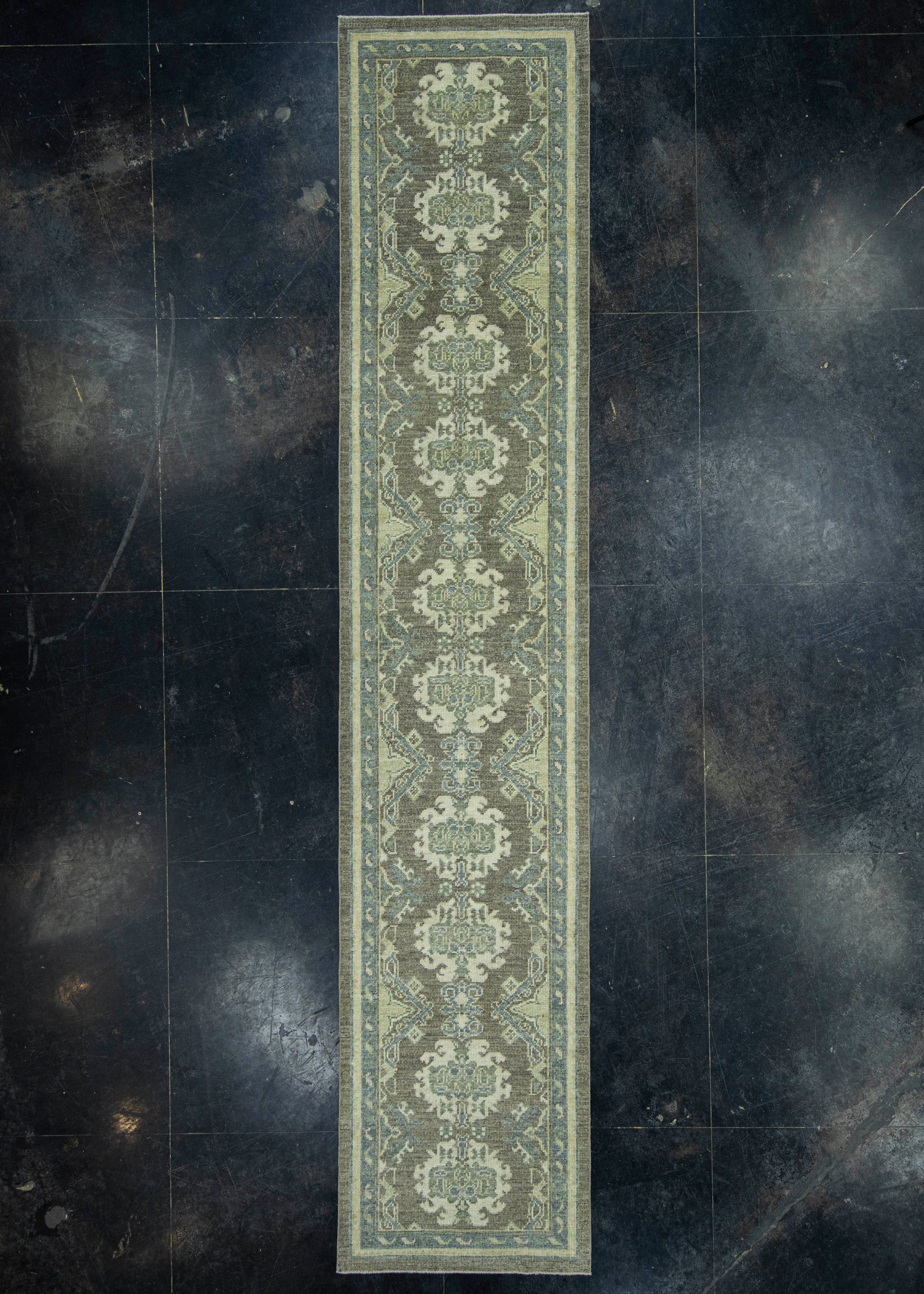 Turkish Oushak Rug 2'9" x 13'10" #19444