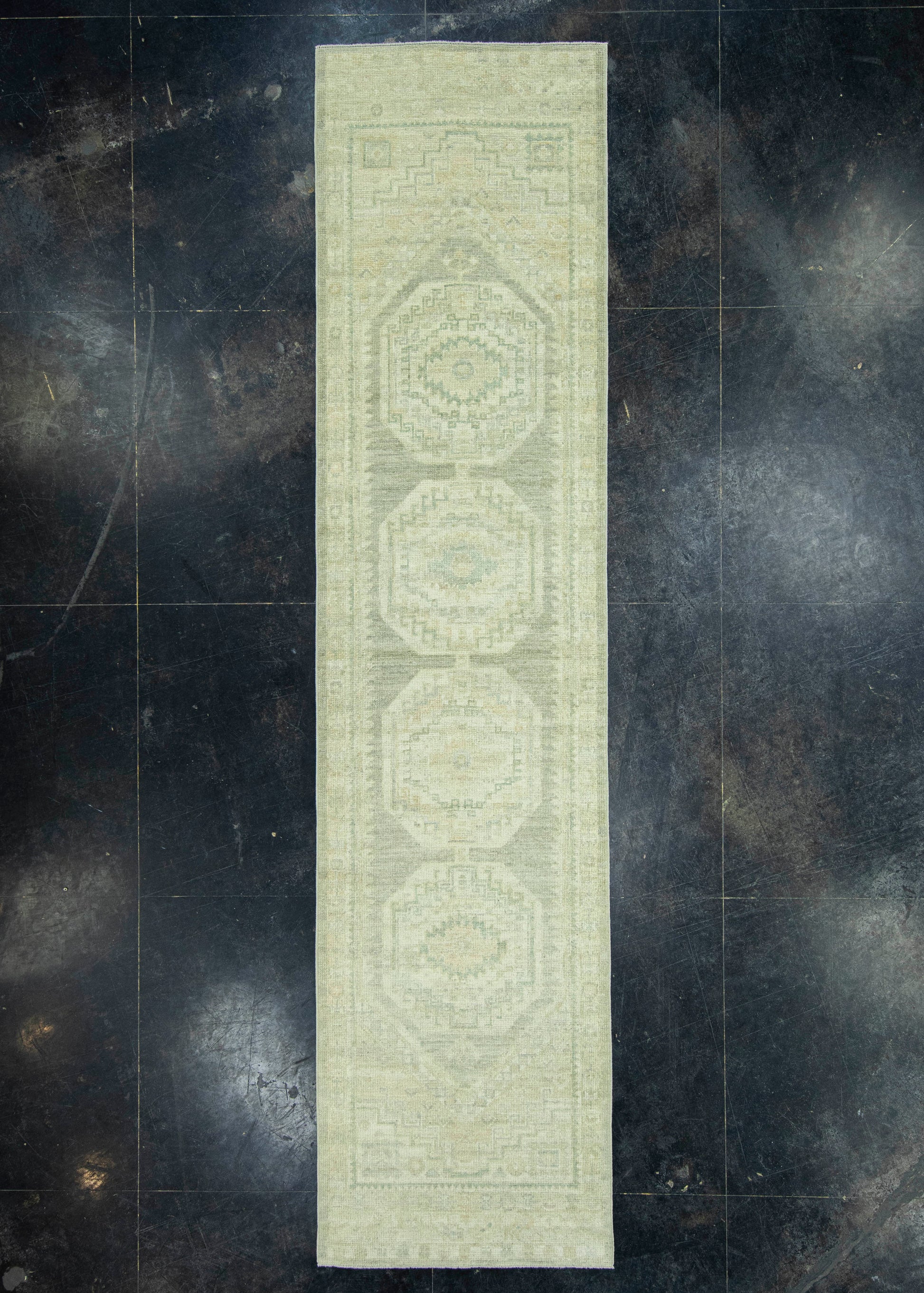 Turkish Oushak Rug 3' x 12'5" #19339