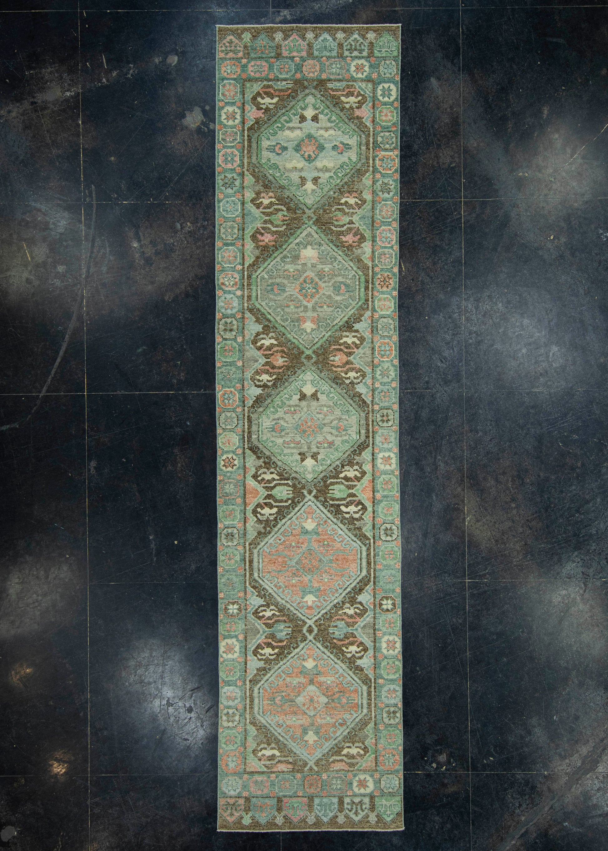 Turkish Oushak Rug 2'11" x 12'7" #20036