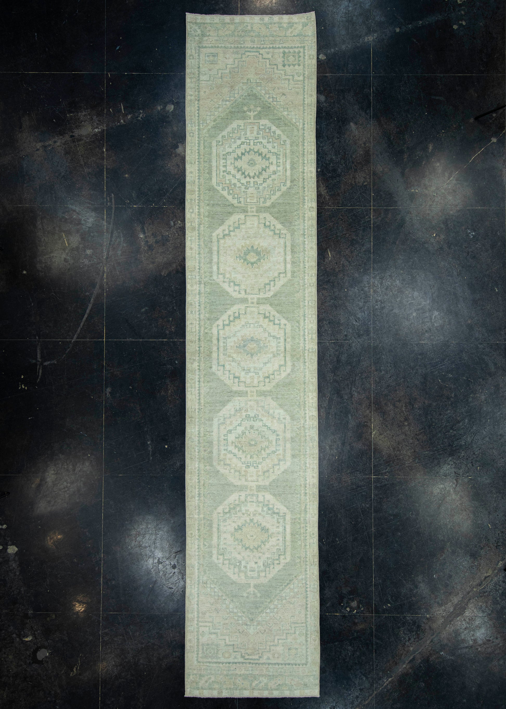 Turkish Oushak Rug 2'11" x 15' #19409
