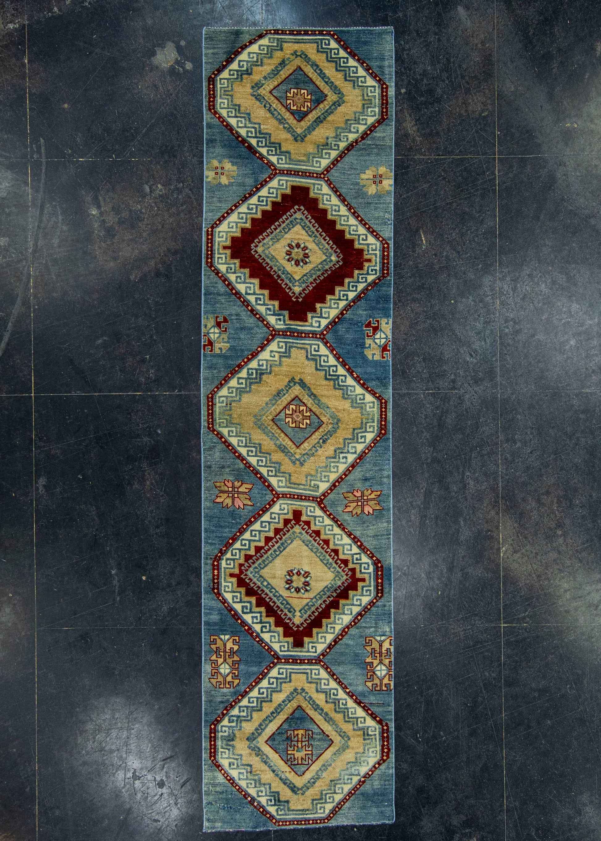 Turkish Vintage Rug 2'5" x 10'2" #20702