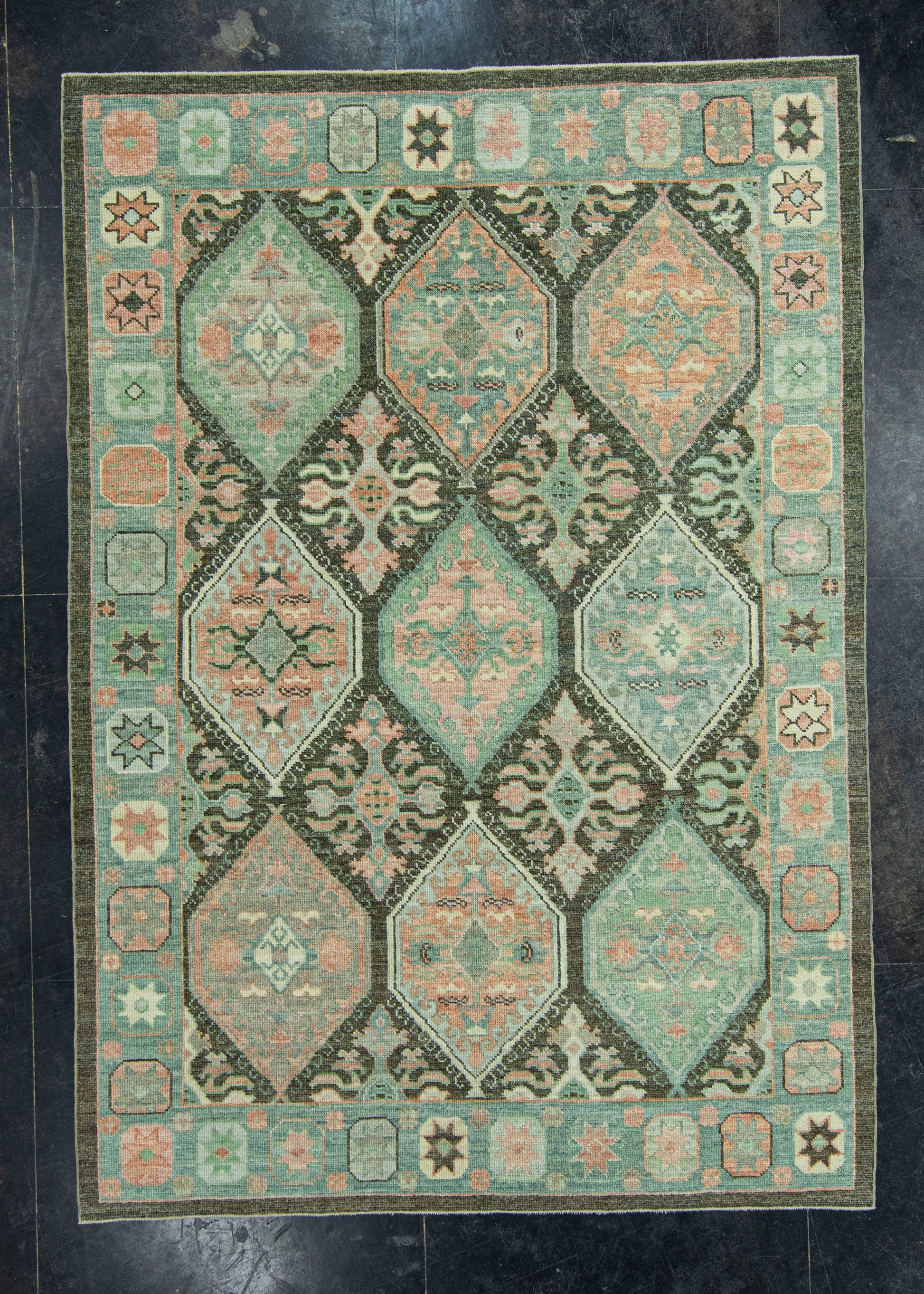 Turkish Oushak Rug 6'2" x 8'10" #20054